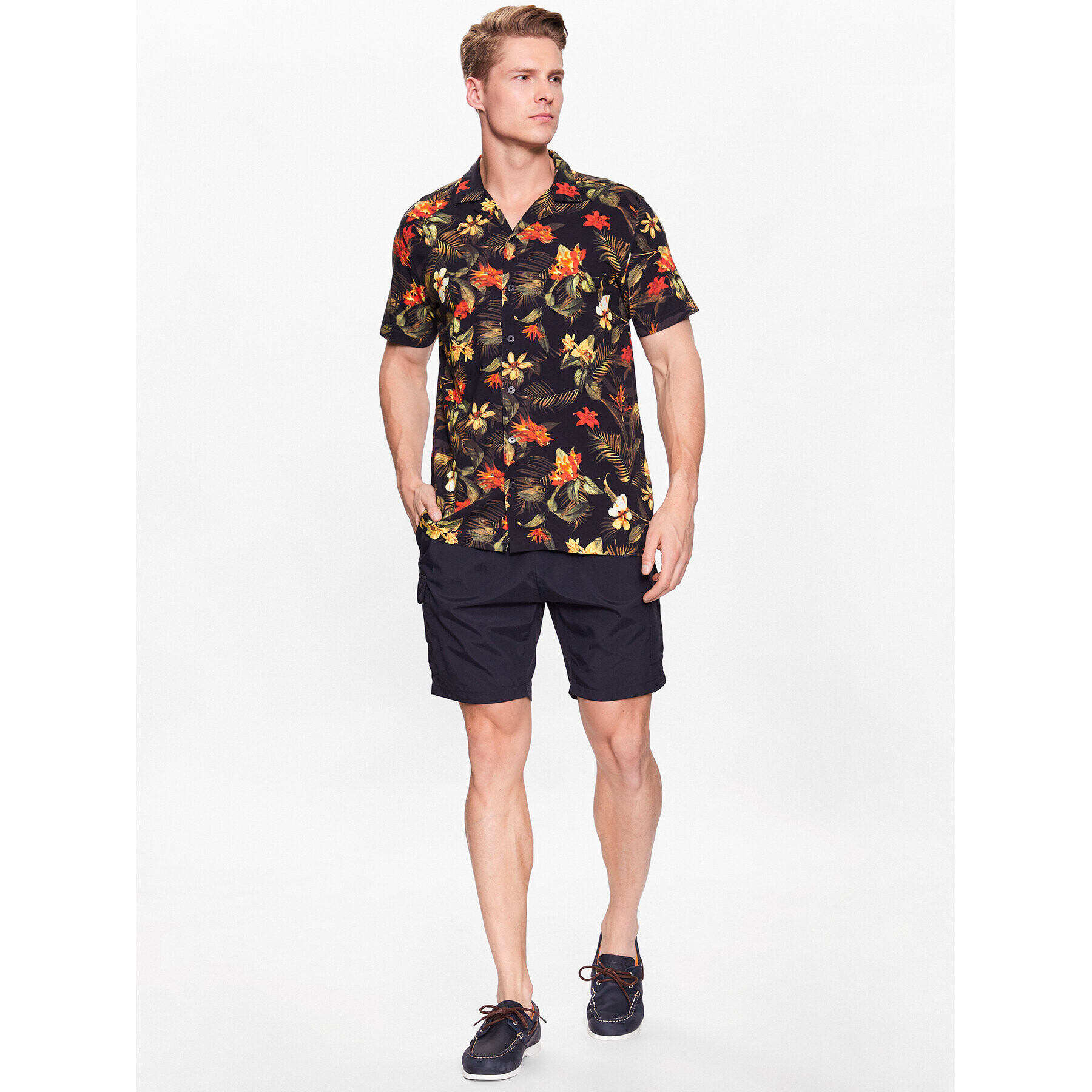 INDICODE Cămașă Mauritz 20-348 Negru Regular Fit - Pled.ro