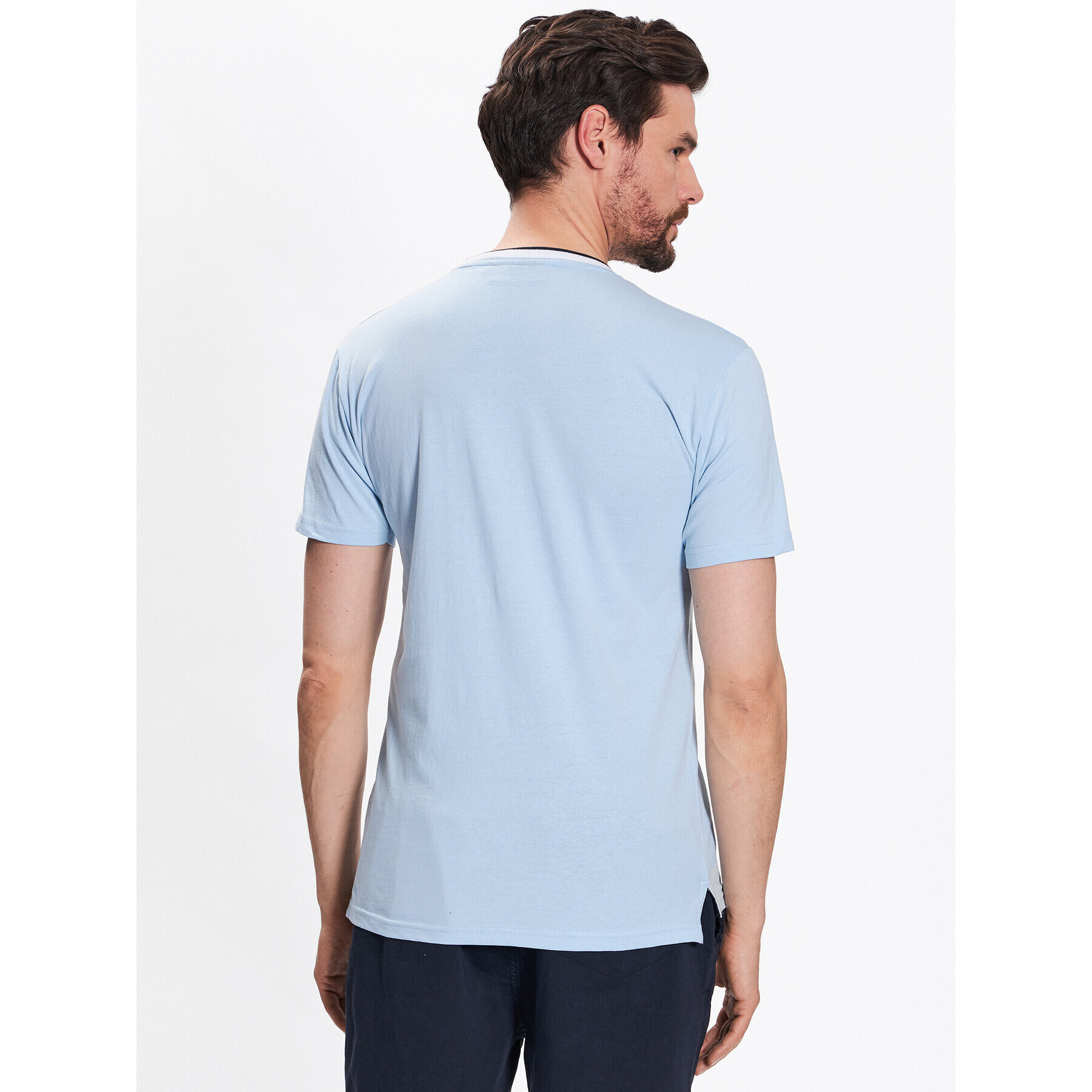 INDICODE Tricou Atlas 40-927 Albastru Regular Fit - Pled.ro