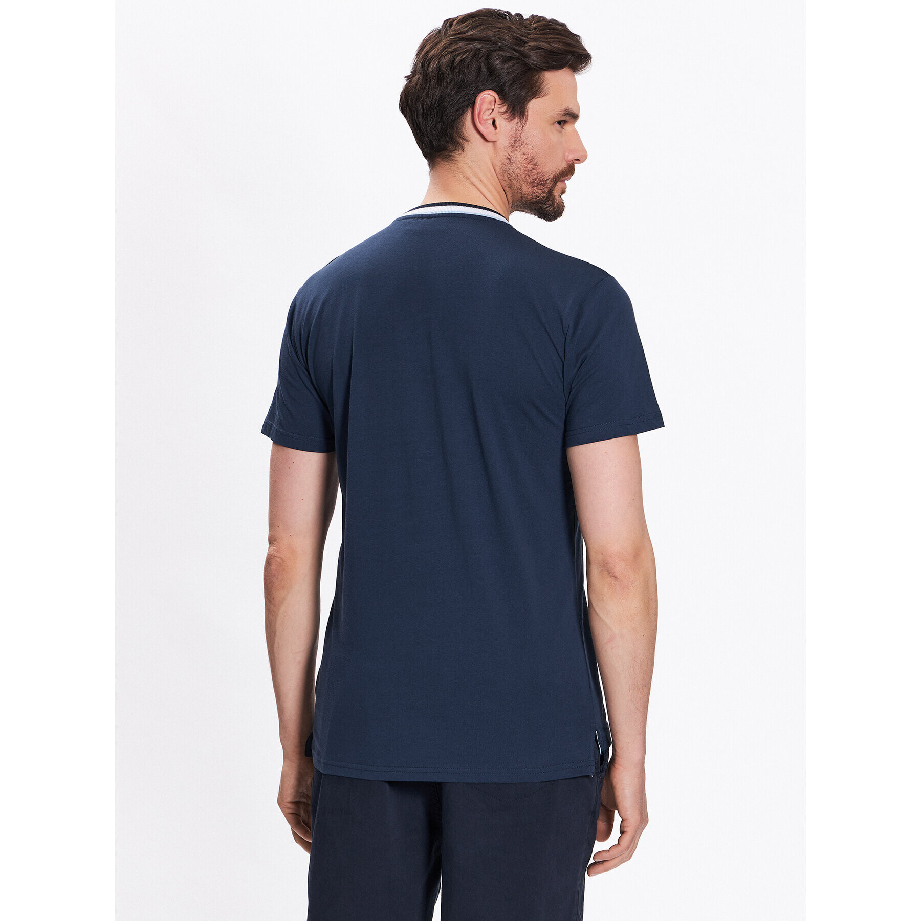 INDICODE Tricou Atlas 40-927 Bleumarin Regular Fit - Pled.ro