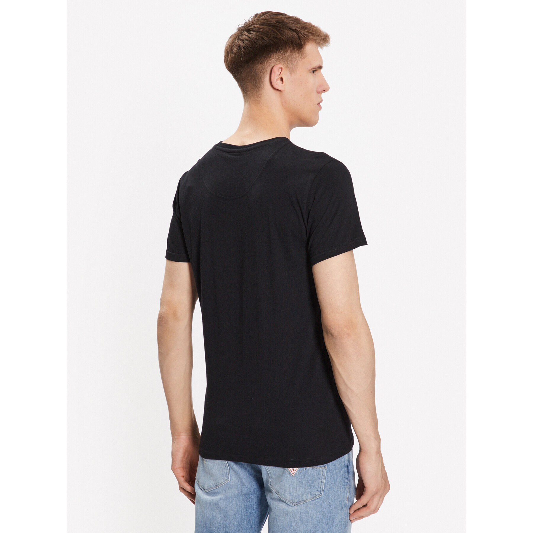 INDICODE Tricou Axel 41-005 Negru Regular Fit - Pled.ro