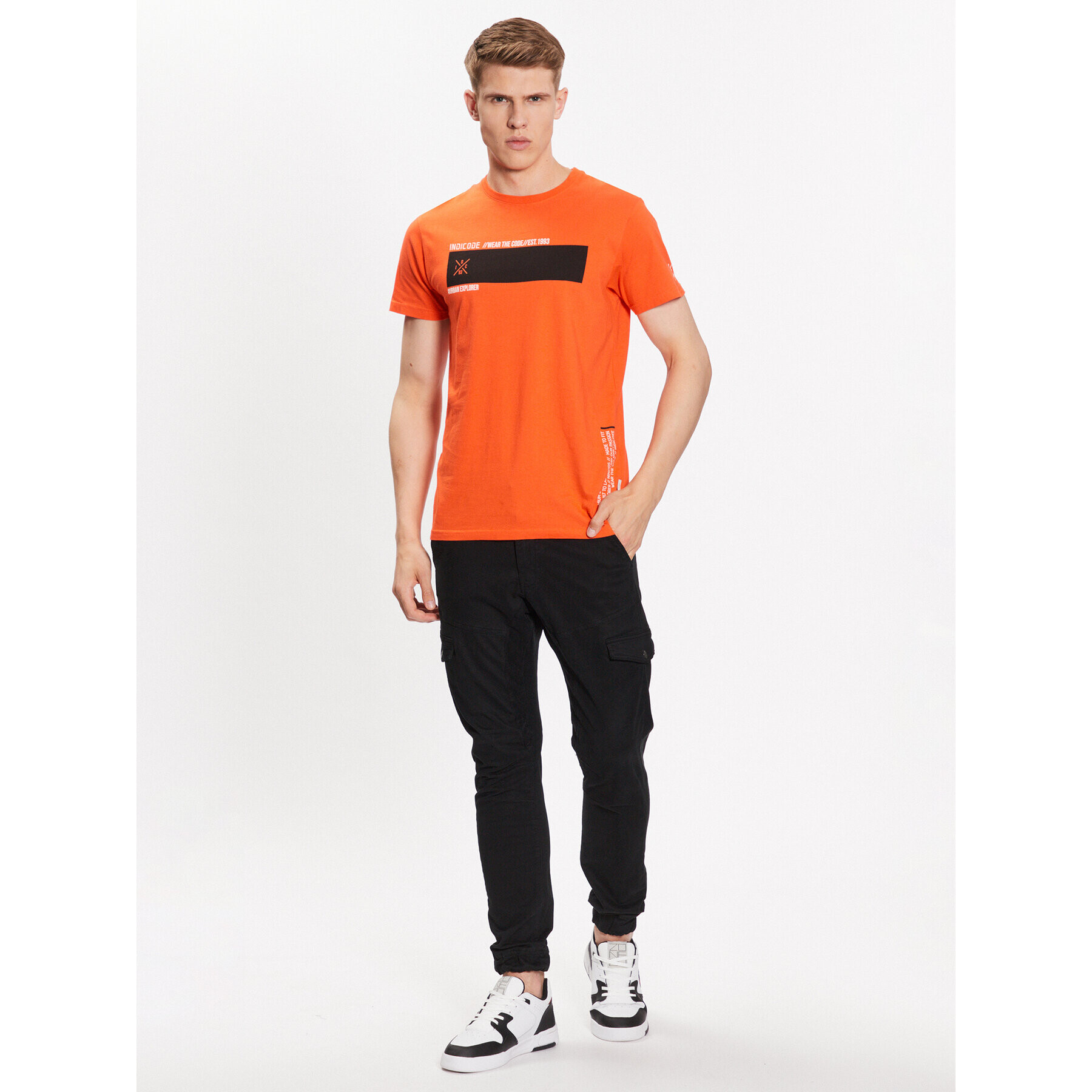 INDICODE Tricou Kato 40-949 Roșu Regular Fit - Pled.ro