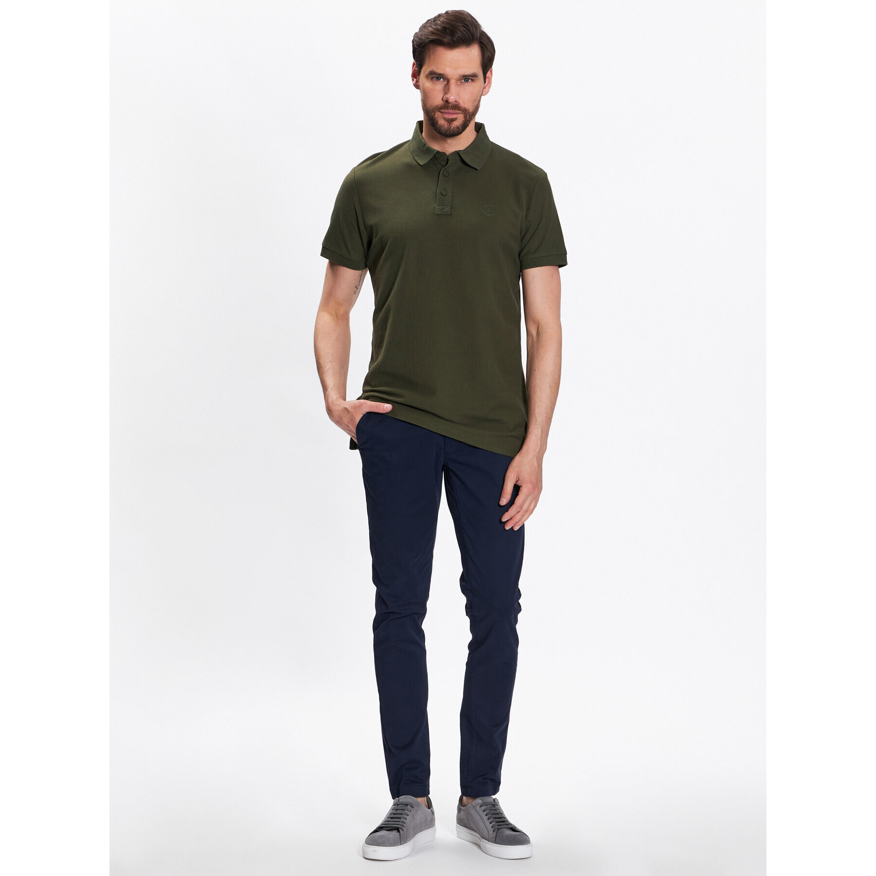 INDICODE Tricou polo Abbortsford 40-352 Verde Regular Fit - Pled.ro