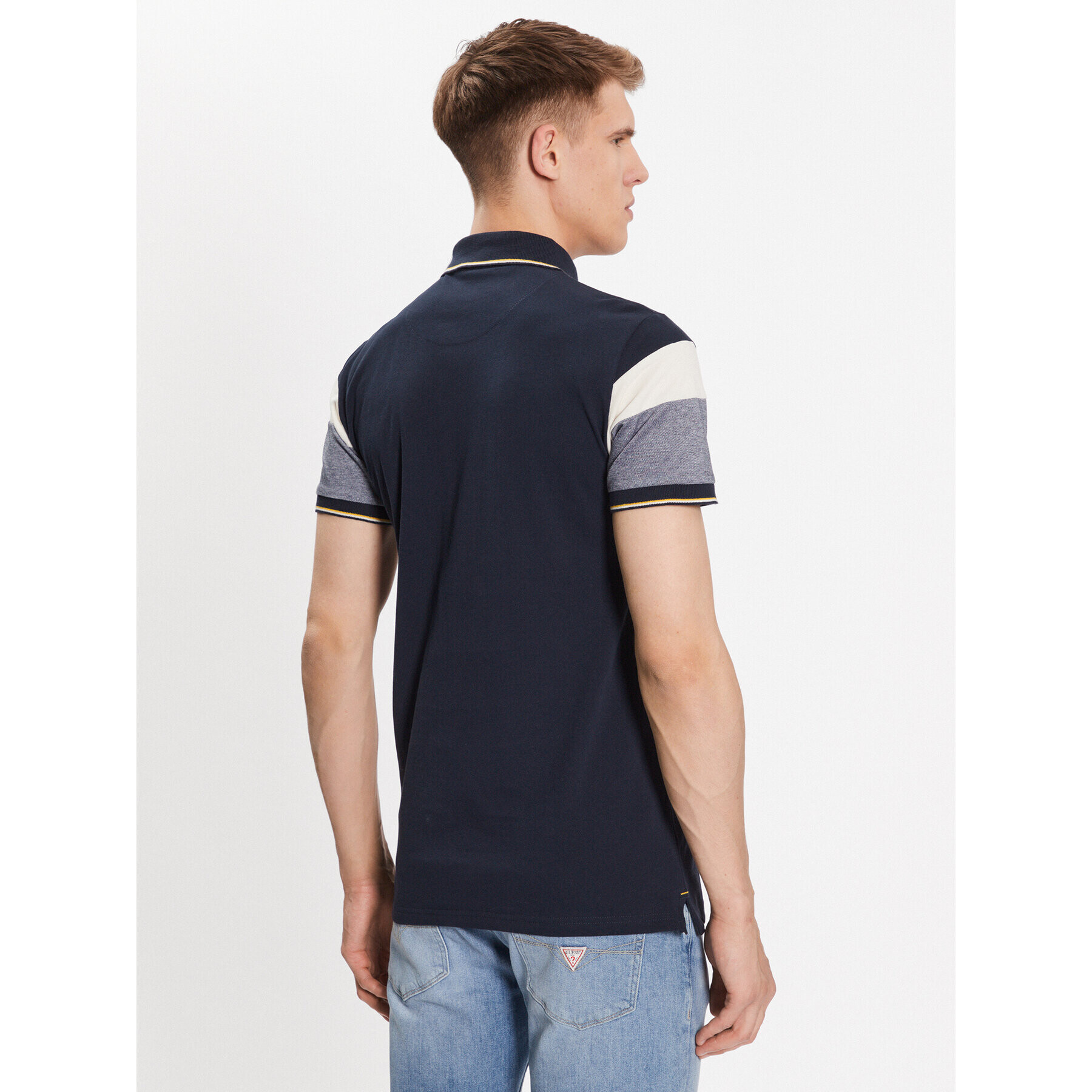 INDICODE Tricou polo Halls 40-937 Bleumarin Regular Fit - Pled.ro