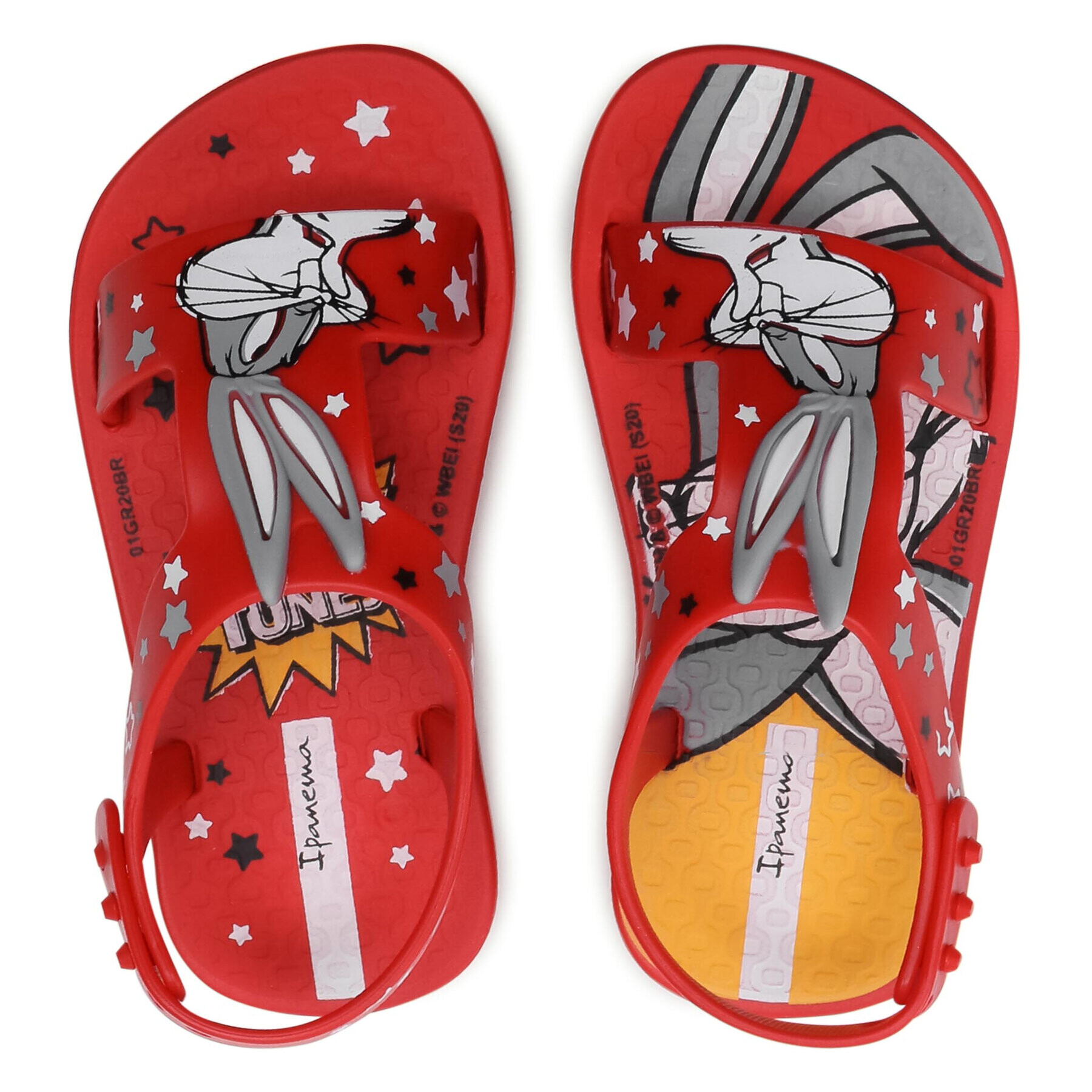 Ipanema Sandale Looney Tunes Baby 26372 Roșu - Pled.ro