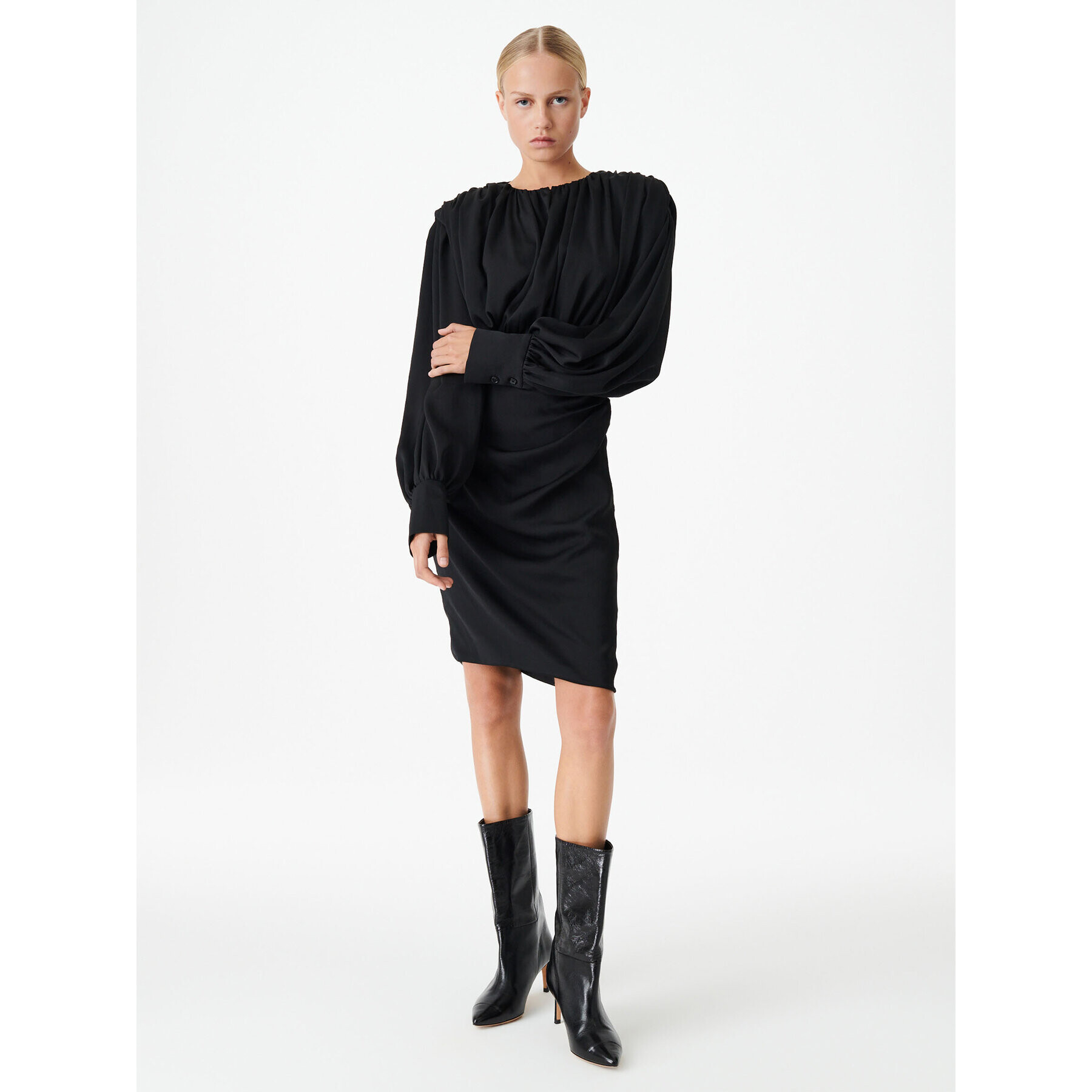 IRO Rochie cocktail Gwenda AR536 Negru Regular Fit - Pled.ro