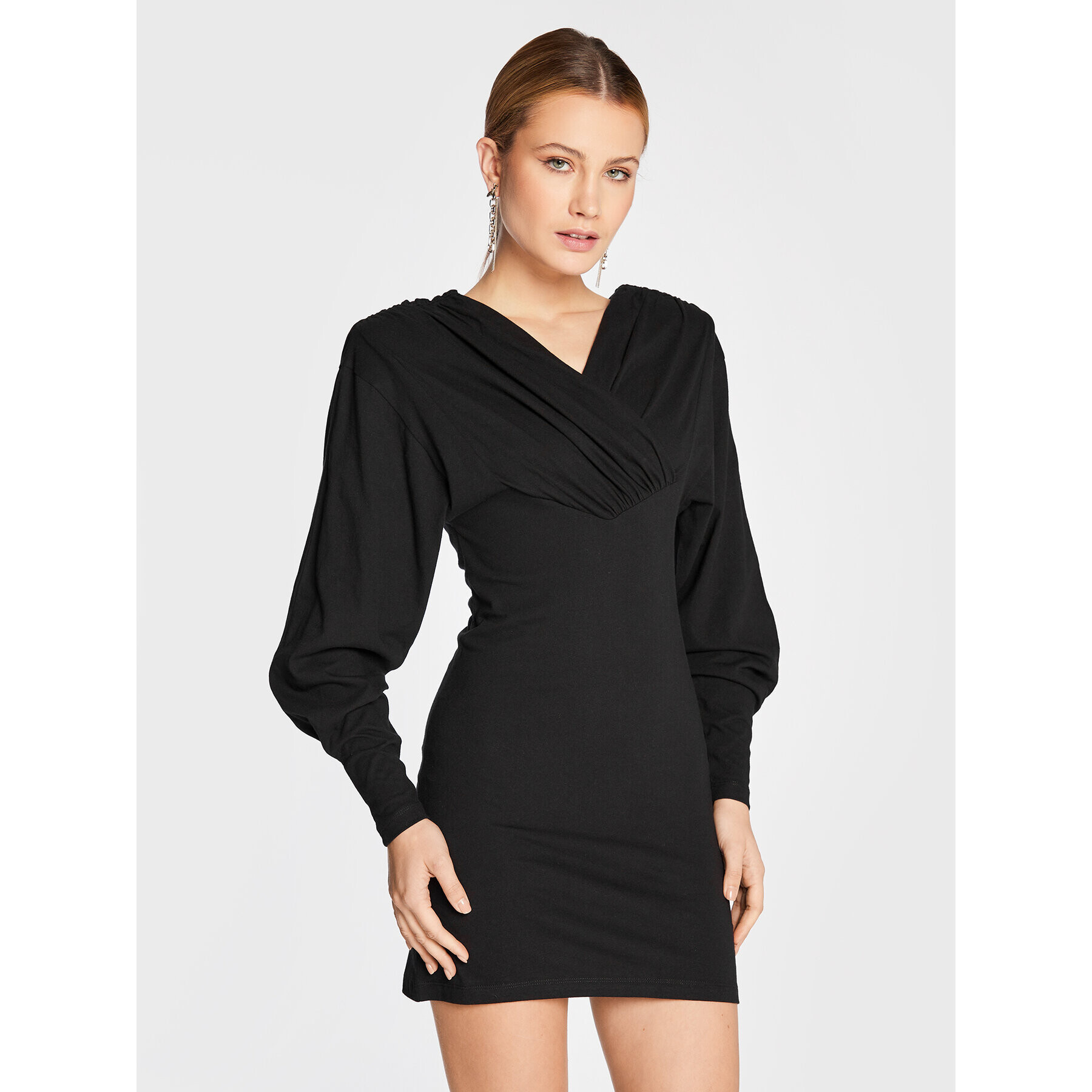 IRO Rochie de zi Larra AR280 Negru Regular Fit - Pled.ro