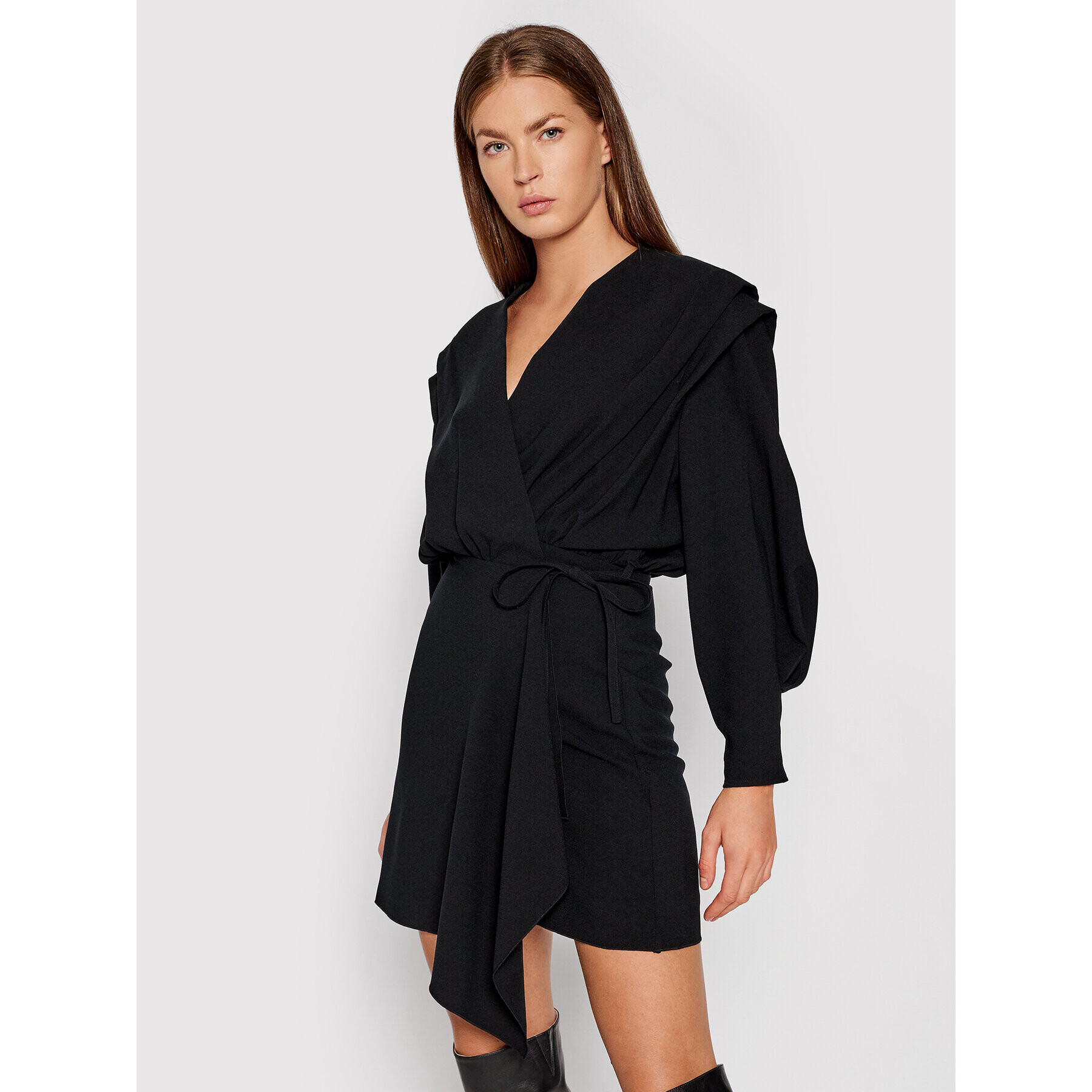 IRO Rochie de zi Rixton AP137 Negru Regular Fit - Pled.ro