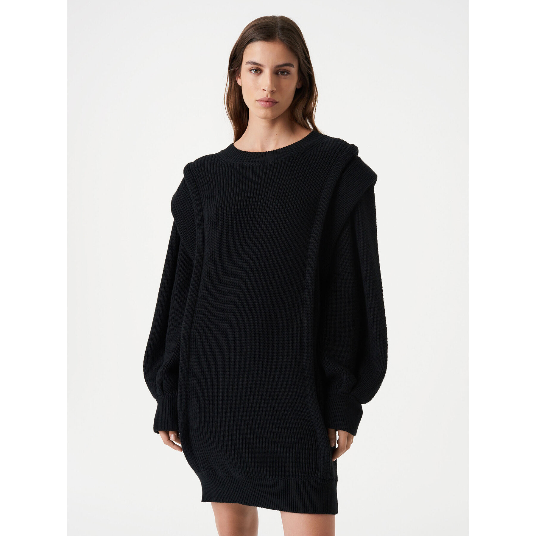 IRO Rochie tricotată Lorely AR641 Negru Relaxed Fit - Pled.ro