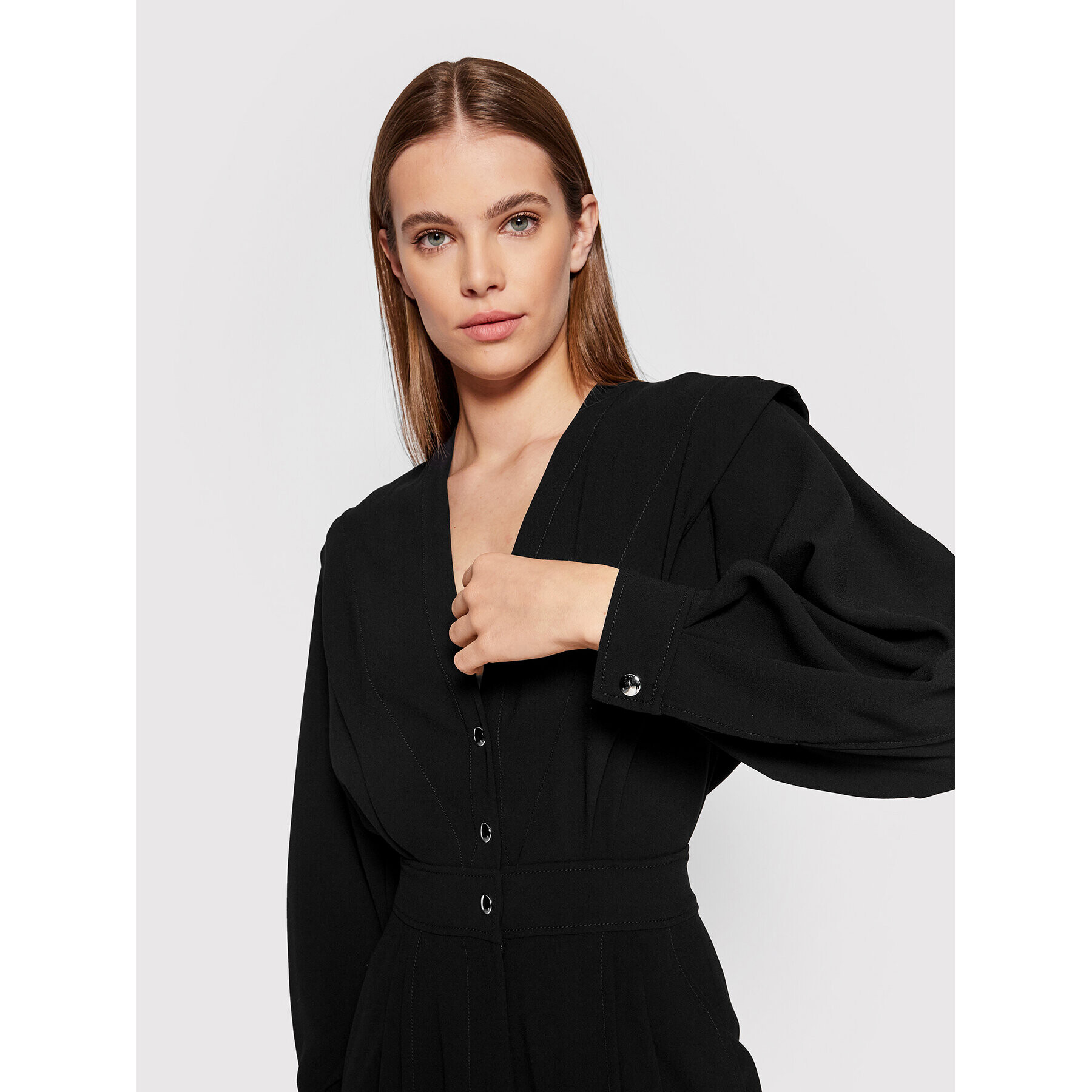 IRO Salopetă Nejla AQ133 Negru Regular Fit - Pled.ro