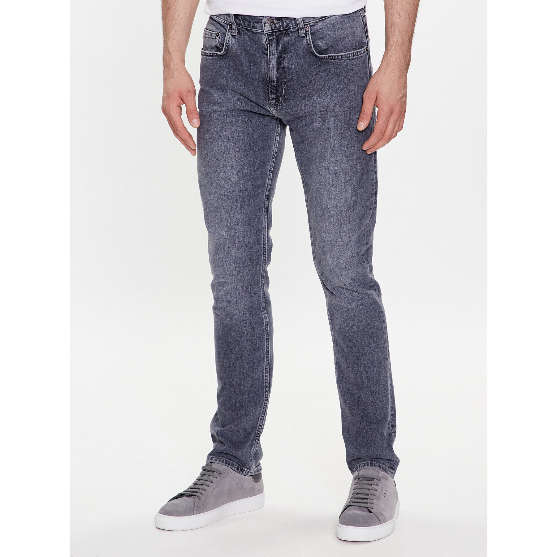 J.Lindeberg Blugi Cedar FMDP07932 Gri Skinny Fit - Pled.ro