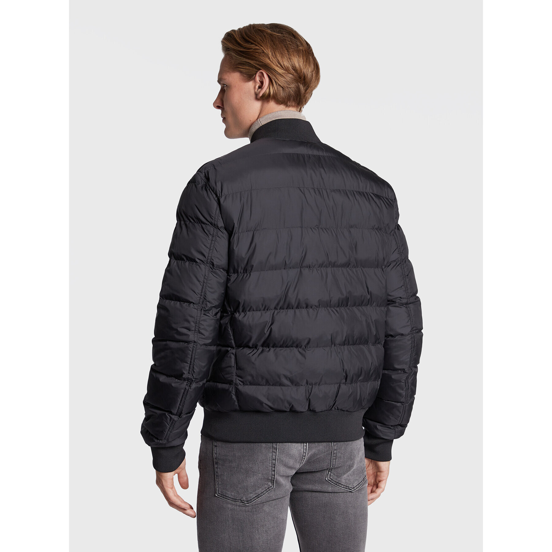 J.Lindeberg Geacă bomber Dwayne FMOW06391 Negru Regular Fit - Pled.ro