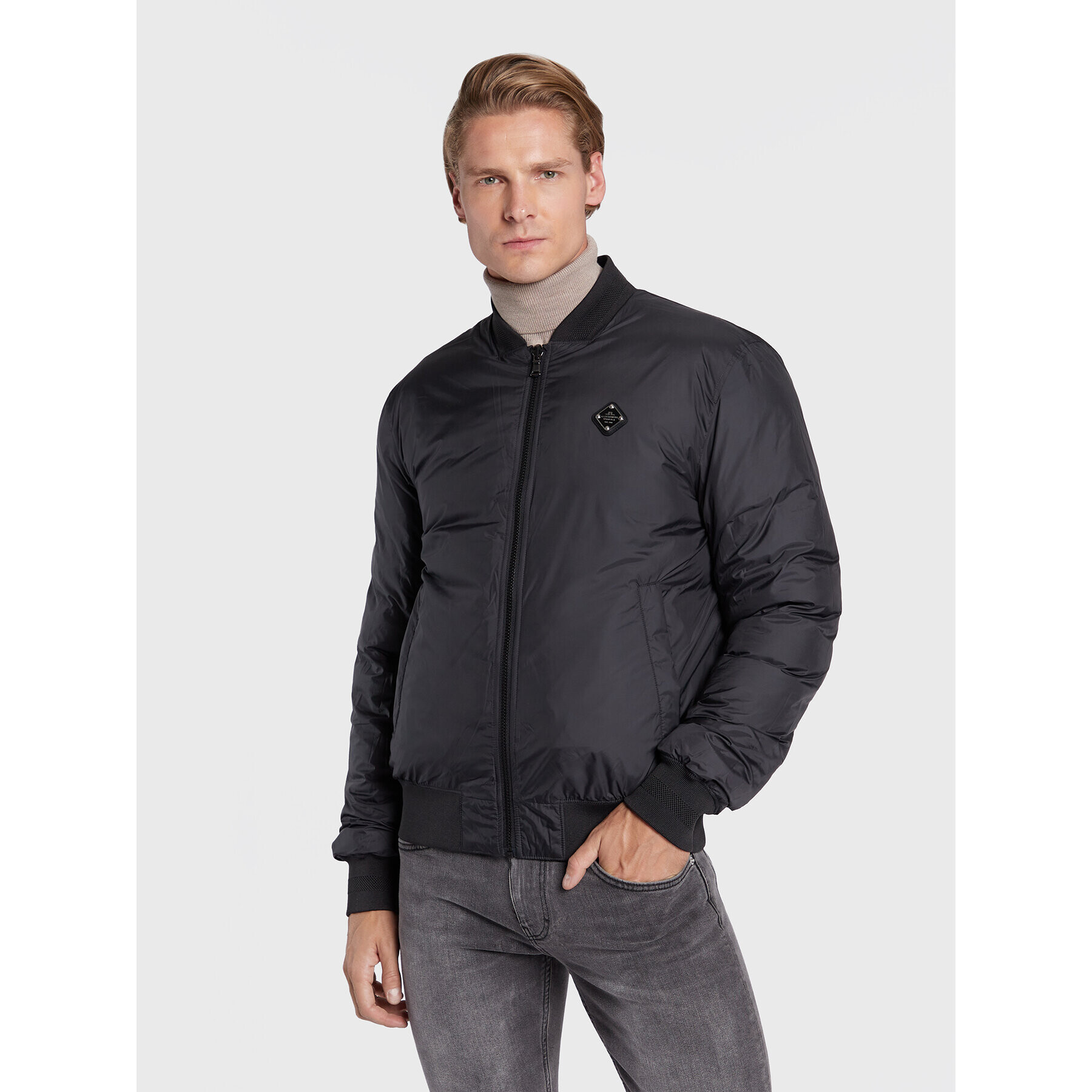 J.Lindeberg Geacă bomber Dwayne FMOW06391 Negru Regular Fit - Pled.ro