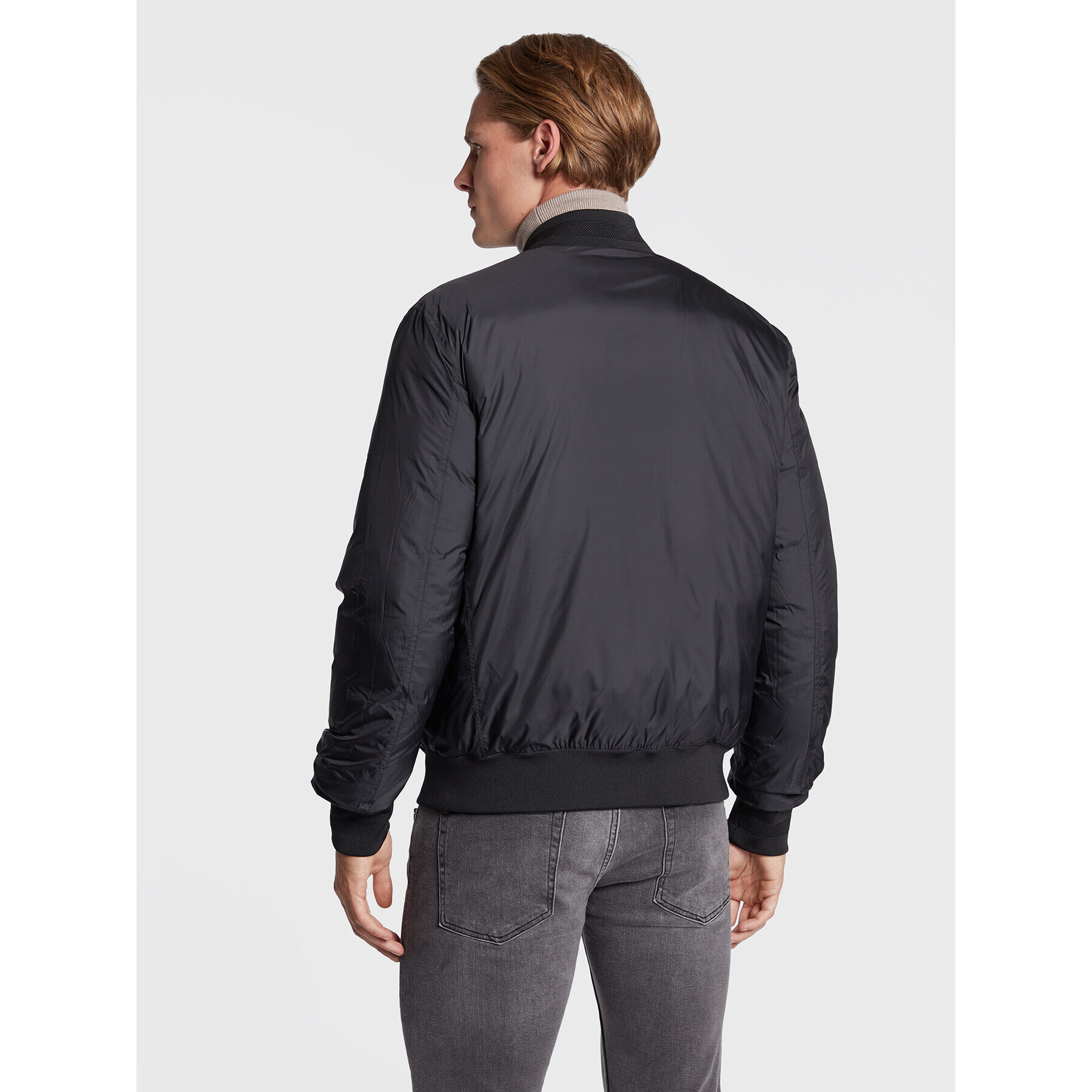 J.Lindeberg Geacă bomber Dwayne FMOW06391 Negru Regular Fit - Pled.ro