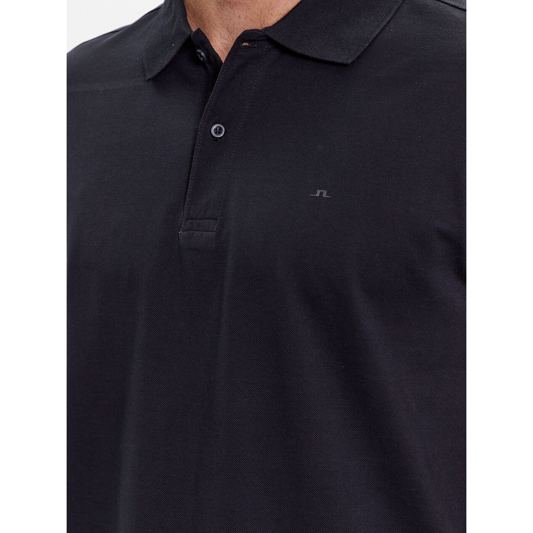 J.Lindeberg Tricou polo Troy FMJT09639 Negru Regular Fit - Pled.ro