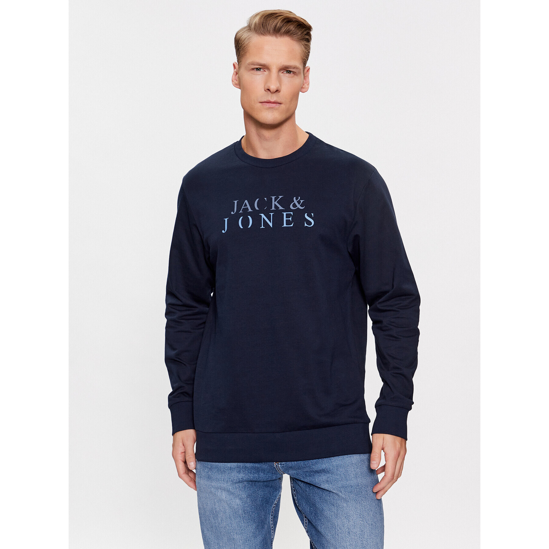 Jack&Jones Bluză 12244404 Bleumarin Standard Fit - Pled.ro