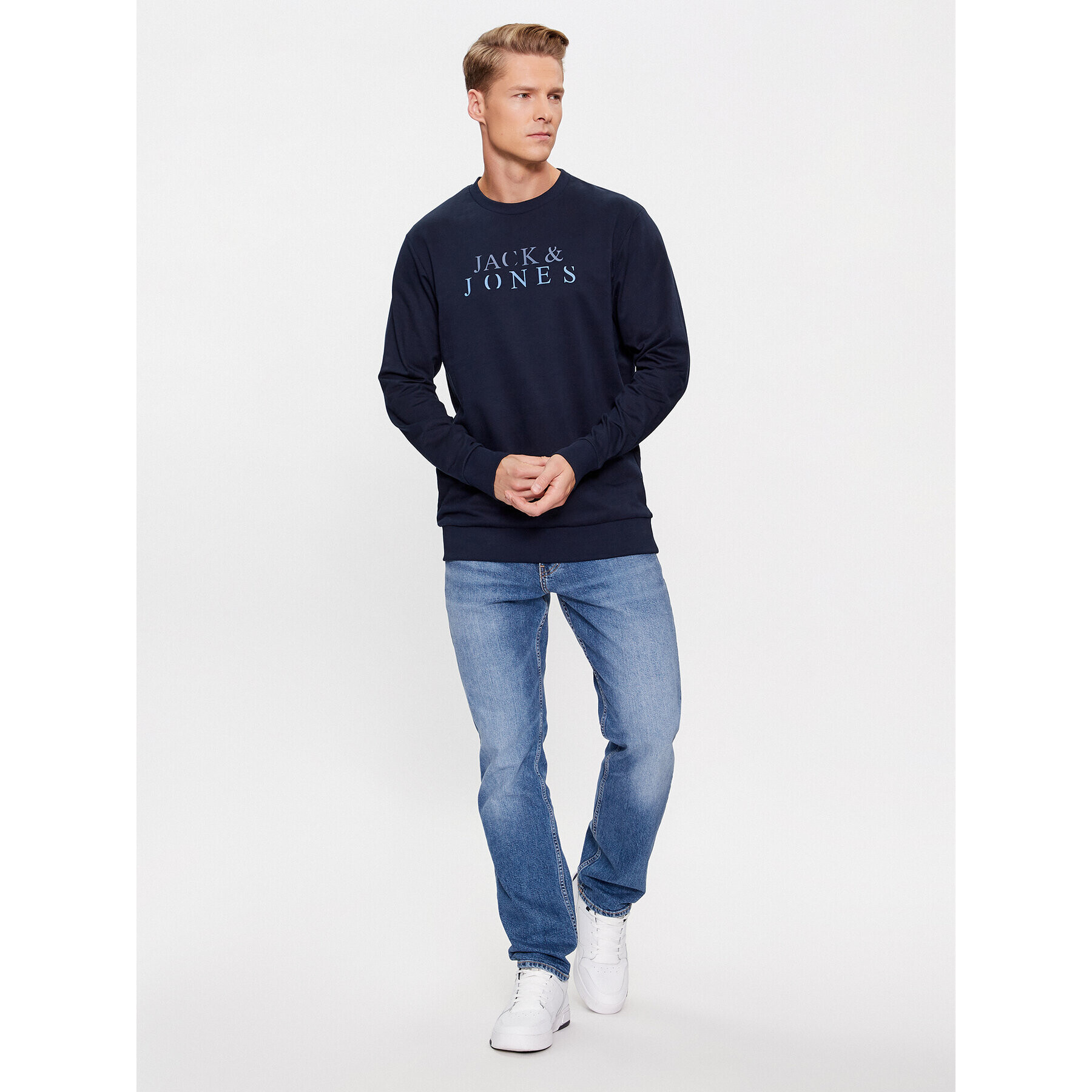 Jack&Jones Bluză 12244404 Bleumarin Standard Fit - Pled.ro