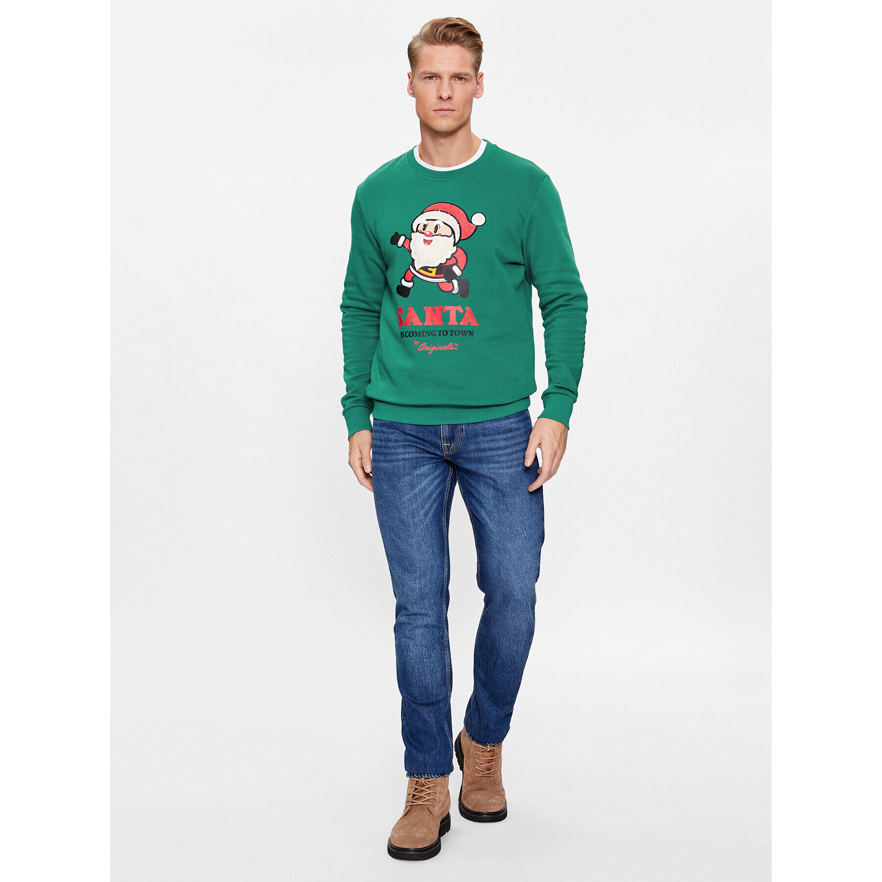 Jack&Jones Bluză 12247523 Verde Standard Fit - Pled.ro