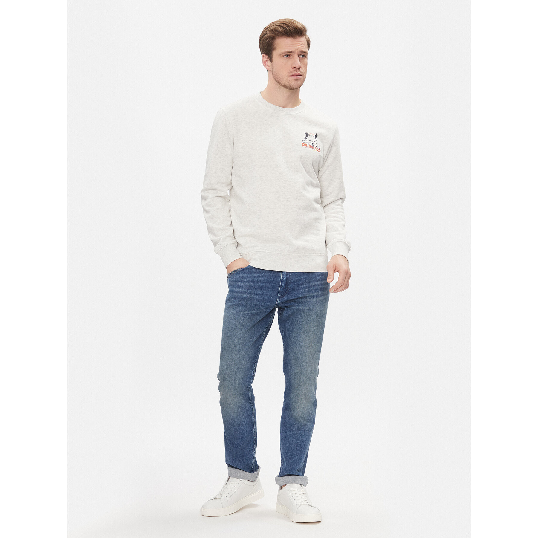 Jack&Jones Bluză 12248906 Gri Standard Fit - Pled.ro