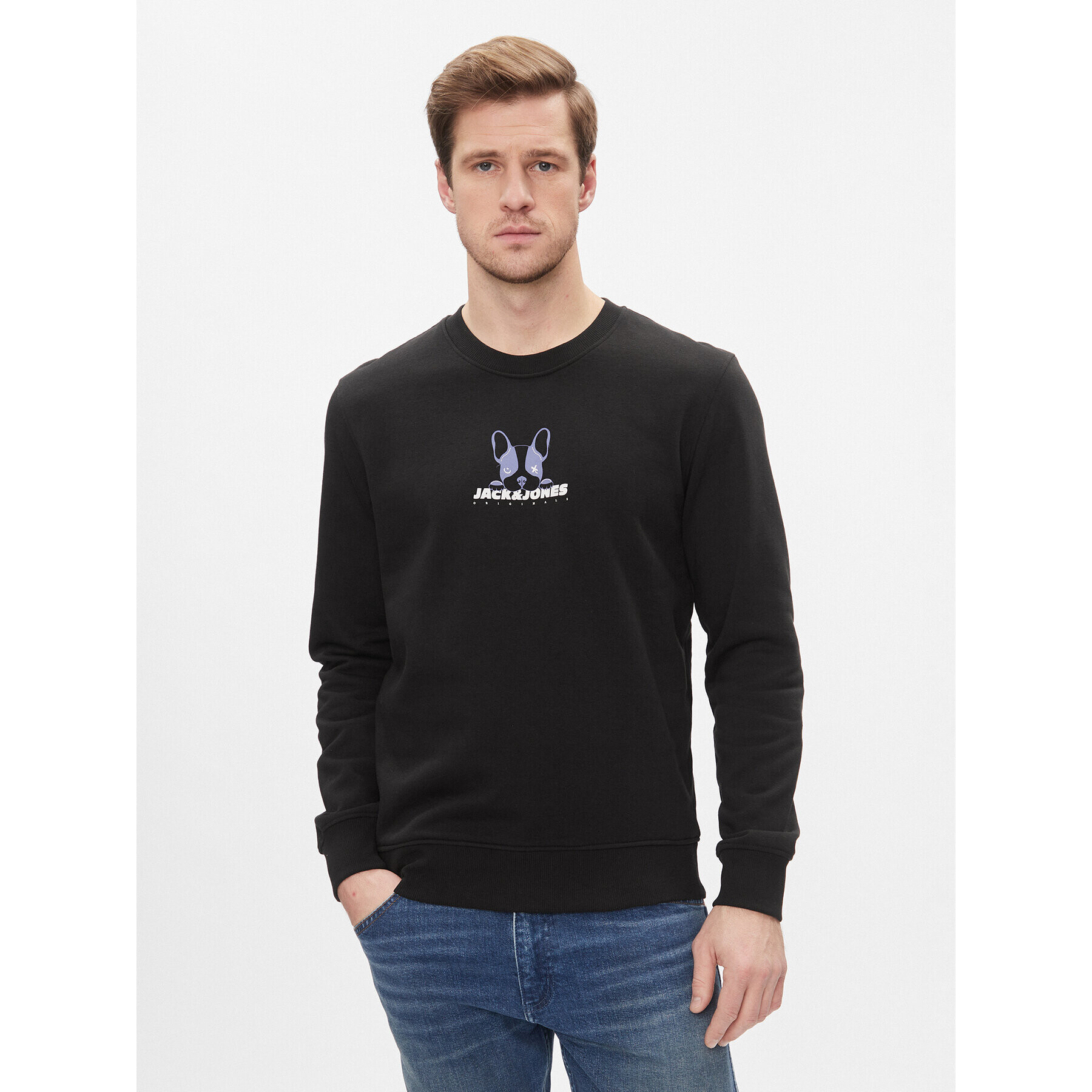 Jack&Jones Bluză 12248906 Negru Standard Fit - Pled.ro