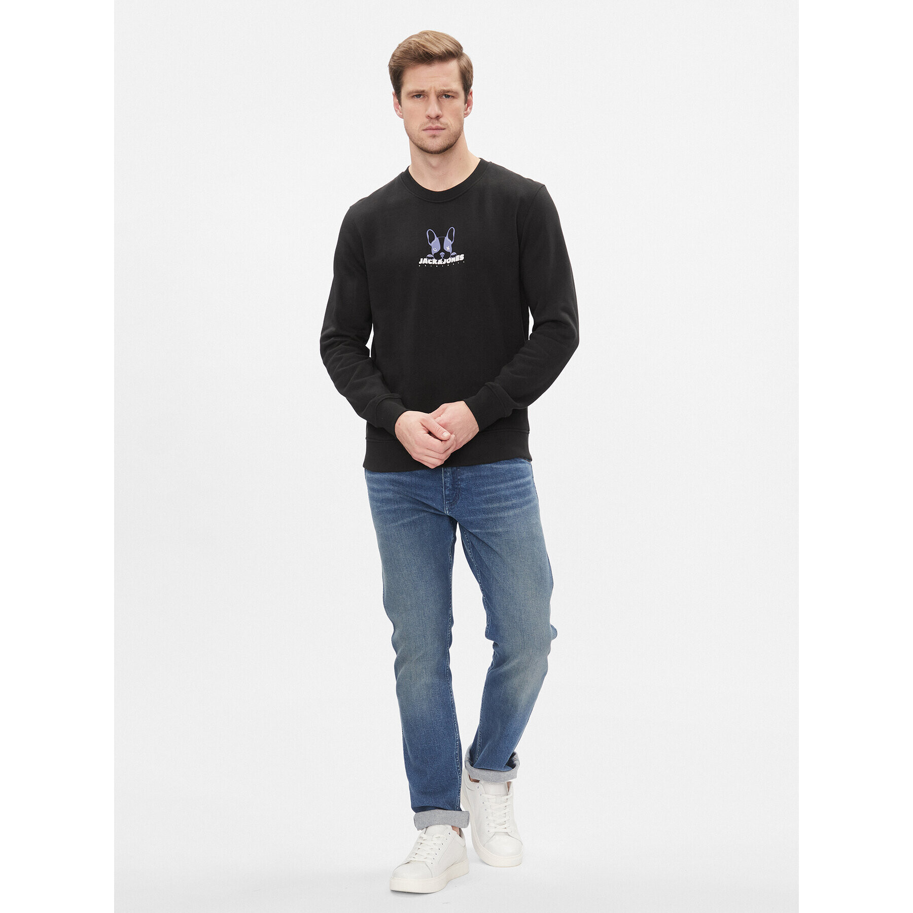 Jack&Jones Bluză 12248906 Negru Standard Fit - Pled.ro