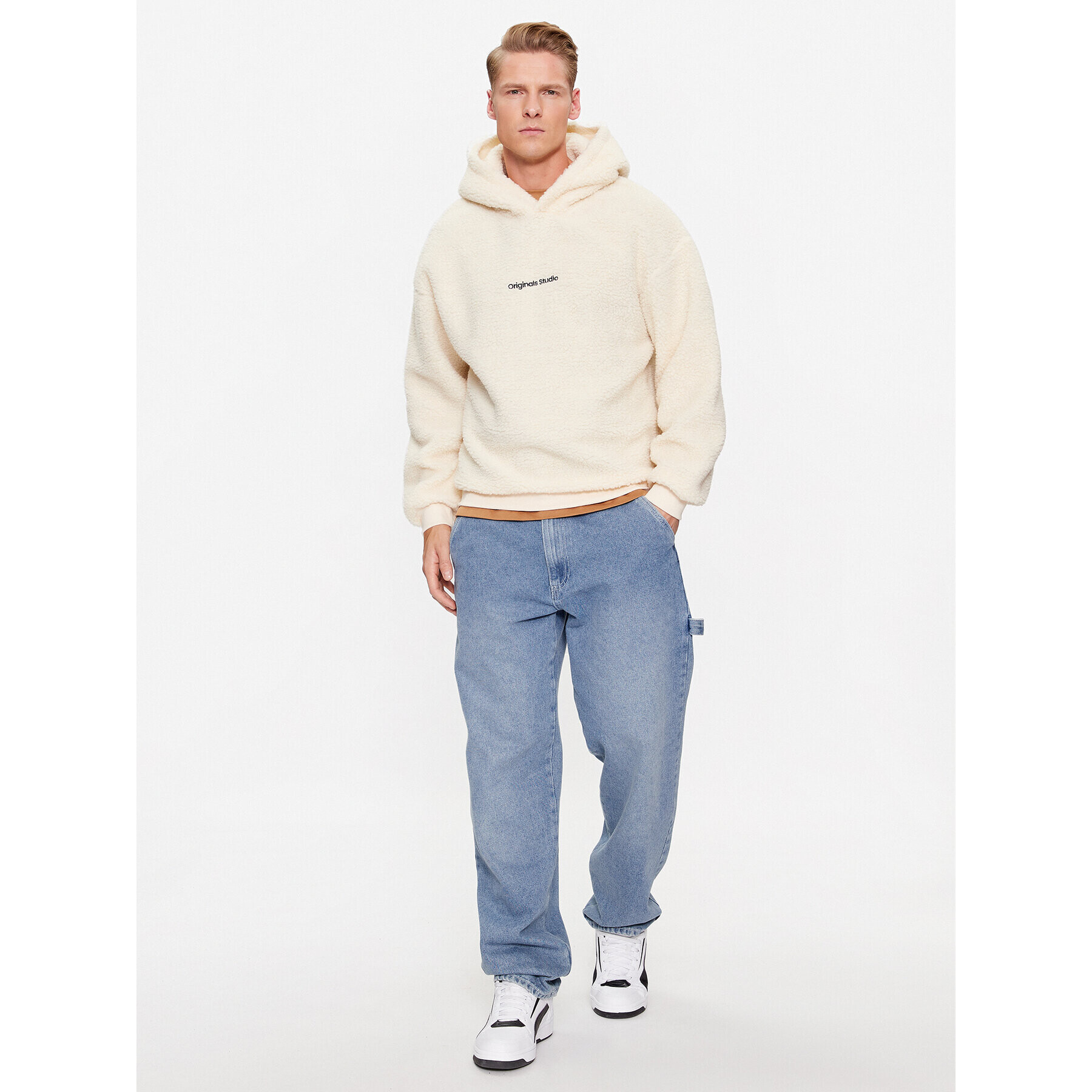 Jack&Jones Bluză 12249364 Bej Loose Fit - Pled.ro