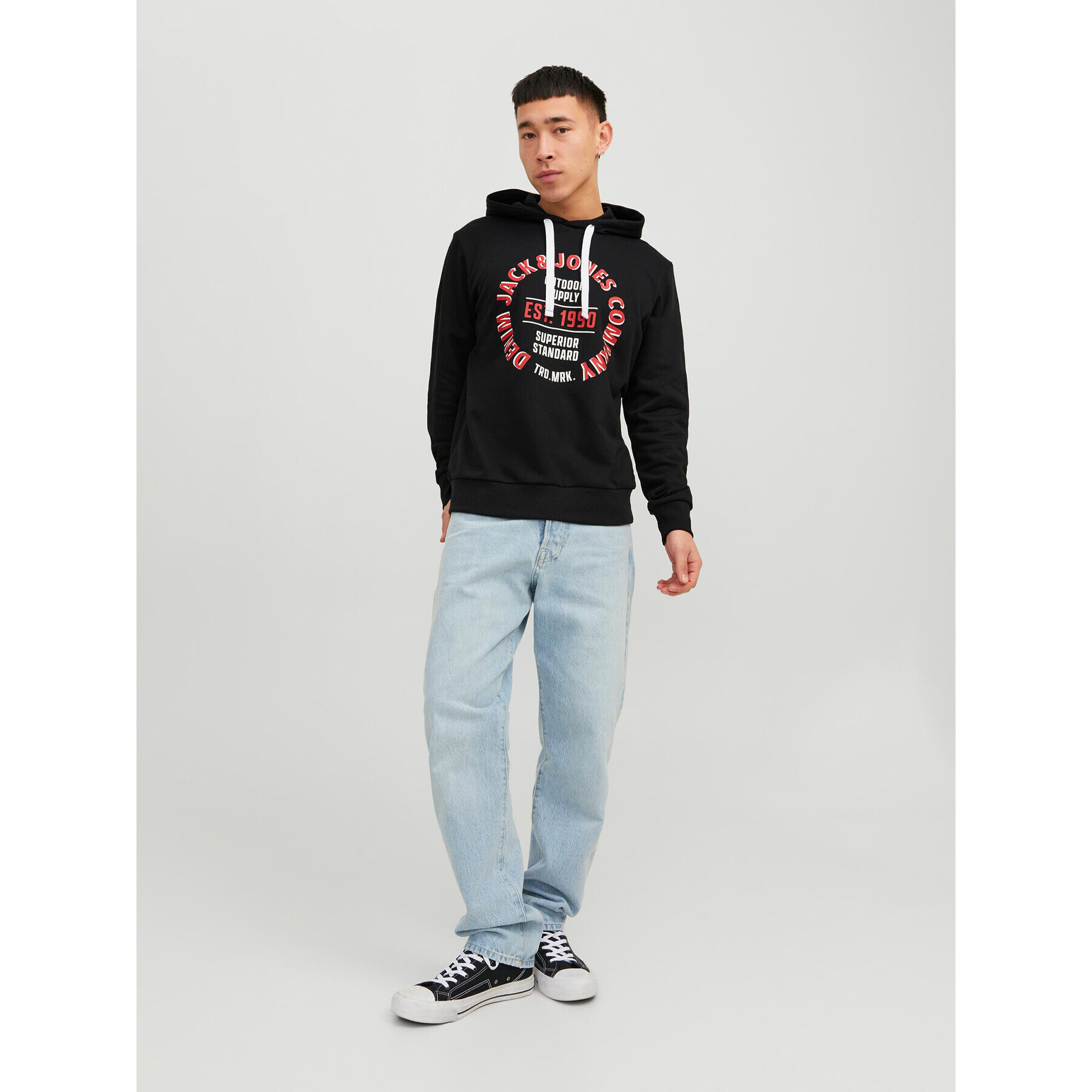 Jack&Jones Bluză Andy 12222333 Negru Regular Fit - Pled.ro