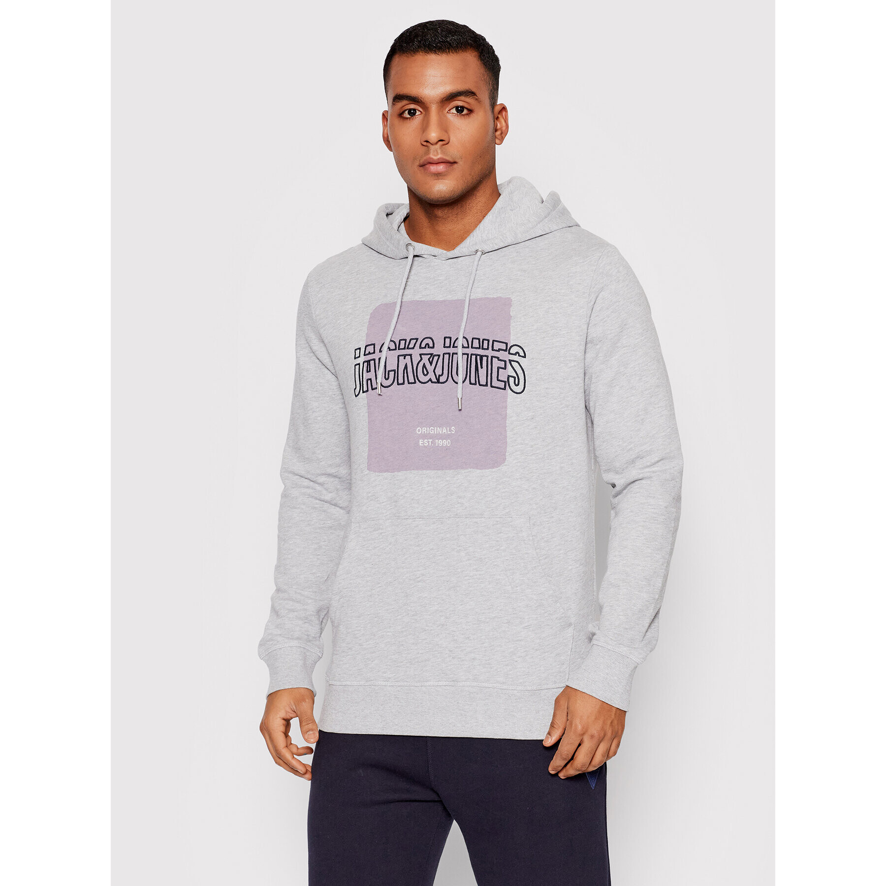 Jack&Jones Bluză Artist 12198286 Gri Regular Fit - Pled.ro