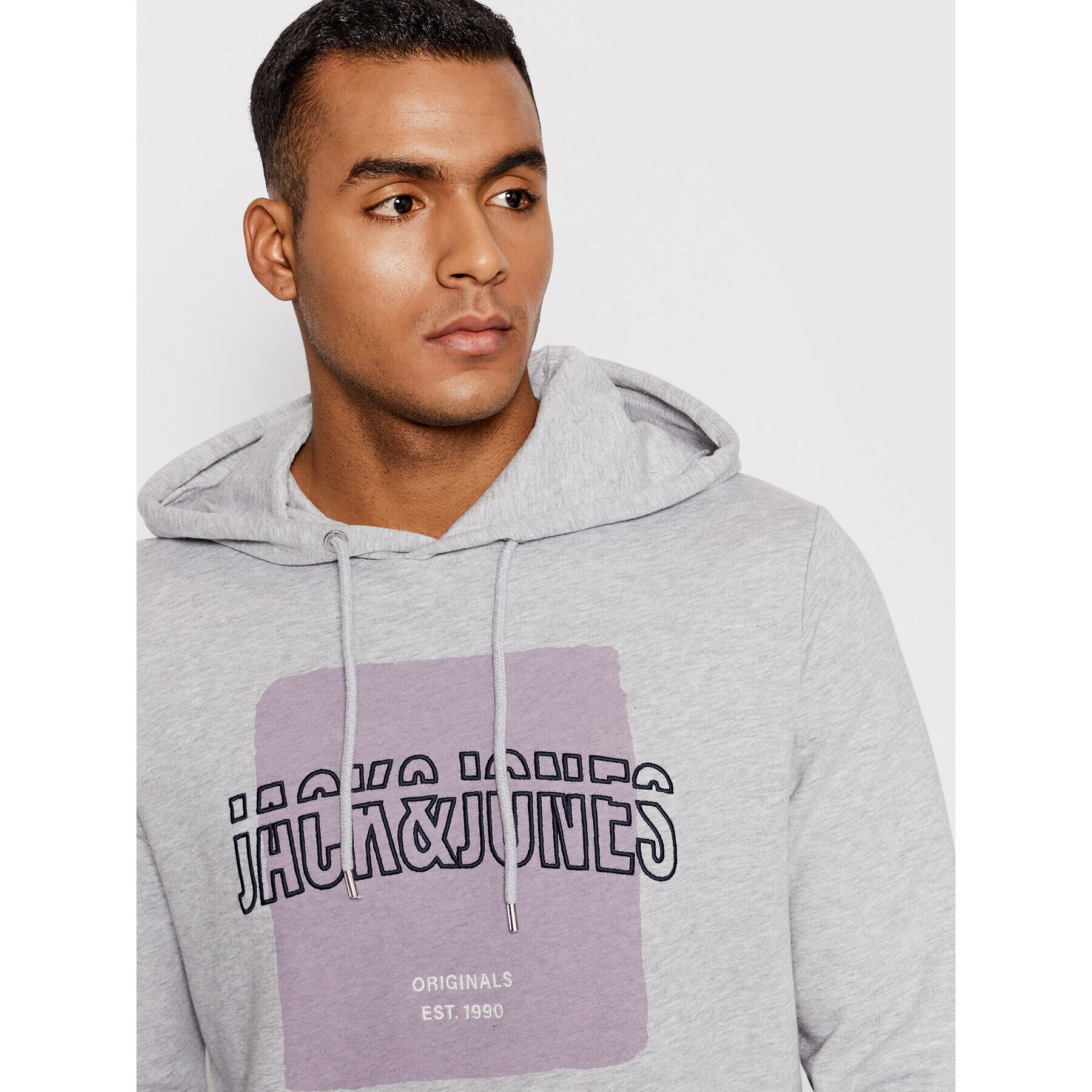 Jack&Jones Bluză Artist 12198286 Gri Regular Fit - Pled.ro