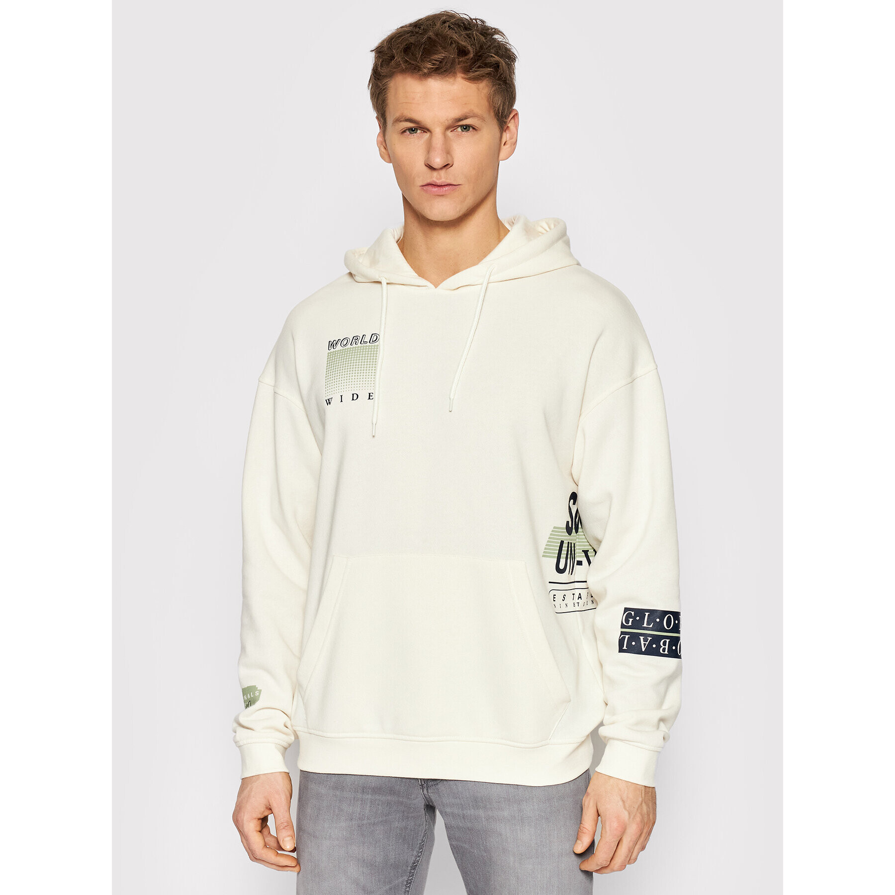 Jack&Jones Bluză Barricade 12207515 Bej Oversize - Pled.ro