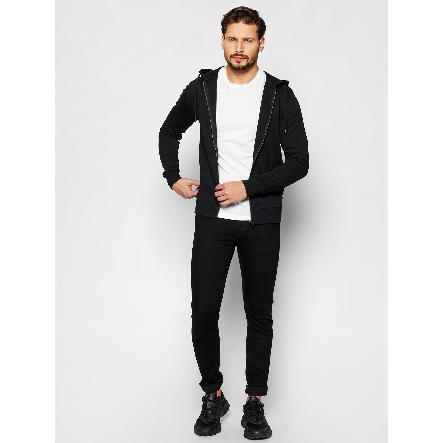 Jack&Jones Bluză Basic 12181901 Negru Regular Fit - Pled.ro