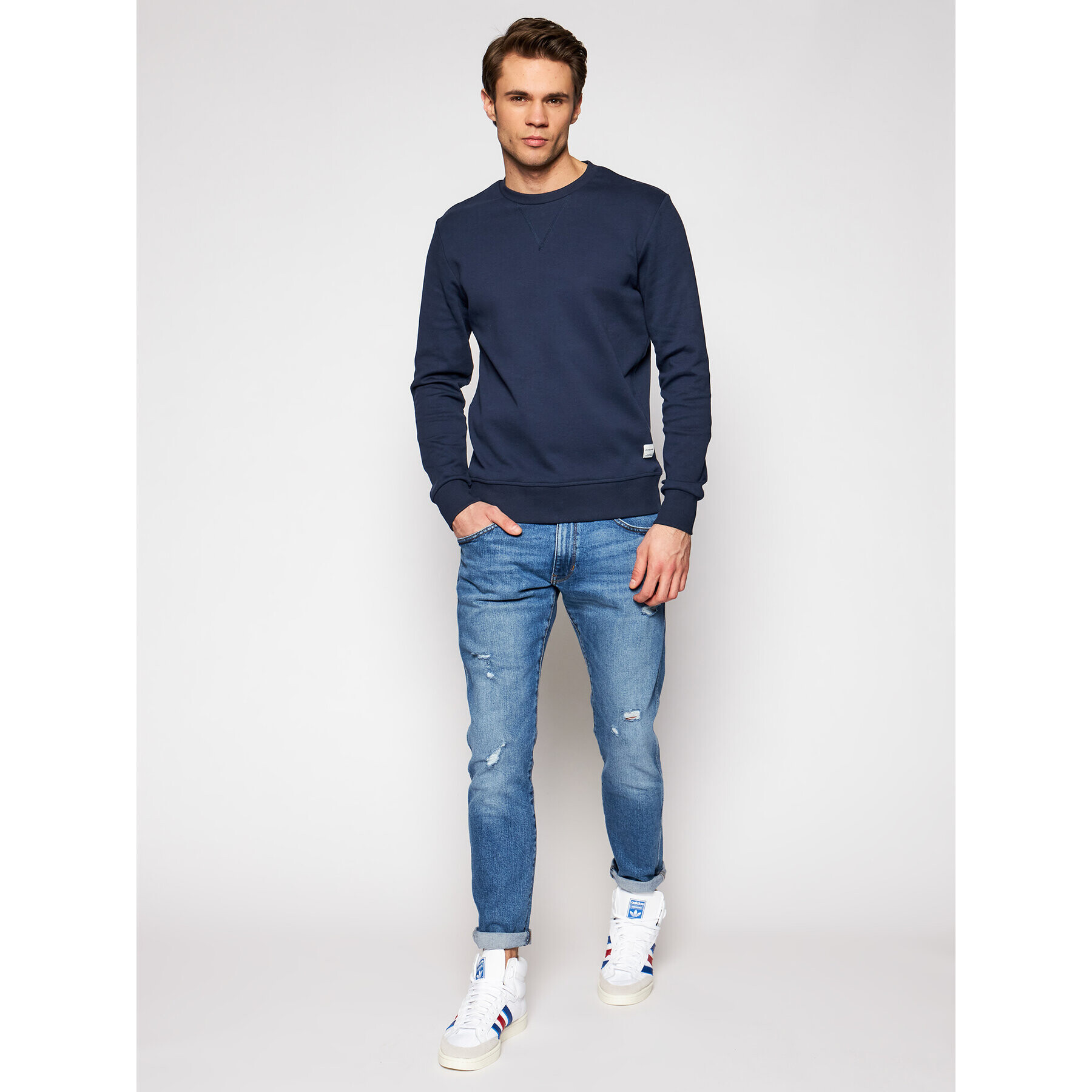 Jack&Jones Bluză Basic 12181903 Bleumarin Regular Fit - Pled.ro