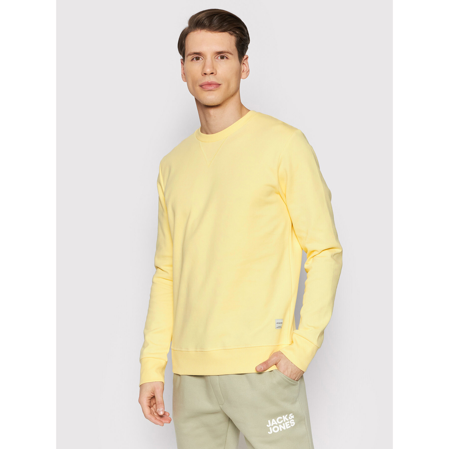 Jack&Jones Bluză Basic 12181903 Galben Regular Fit - Pled.ro