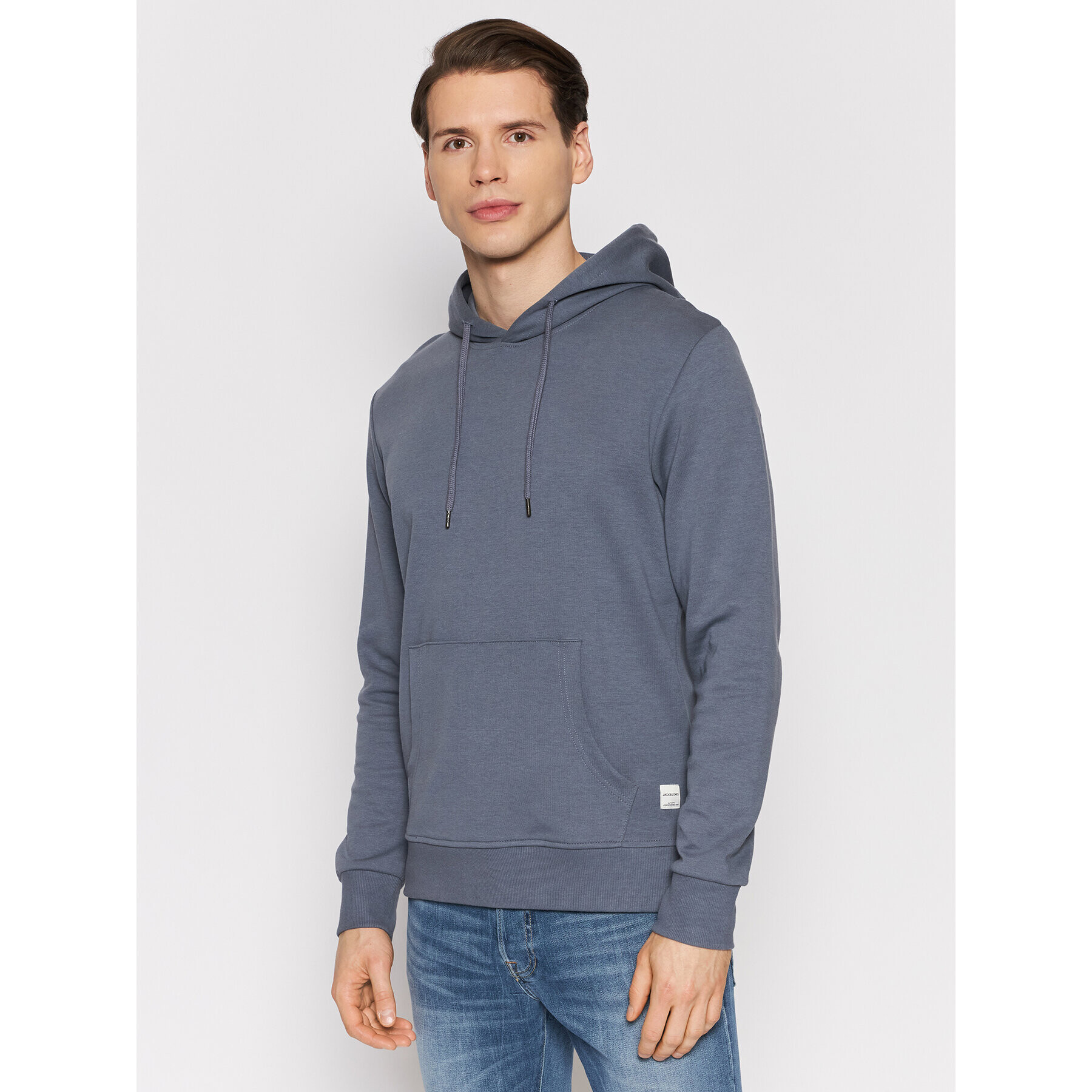 Jack&Jones Bluză Basic 12182537 Gri Regular Fit - Pled.ro