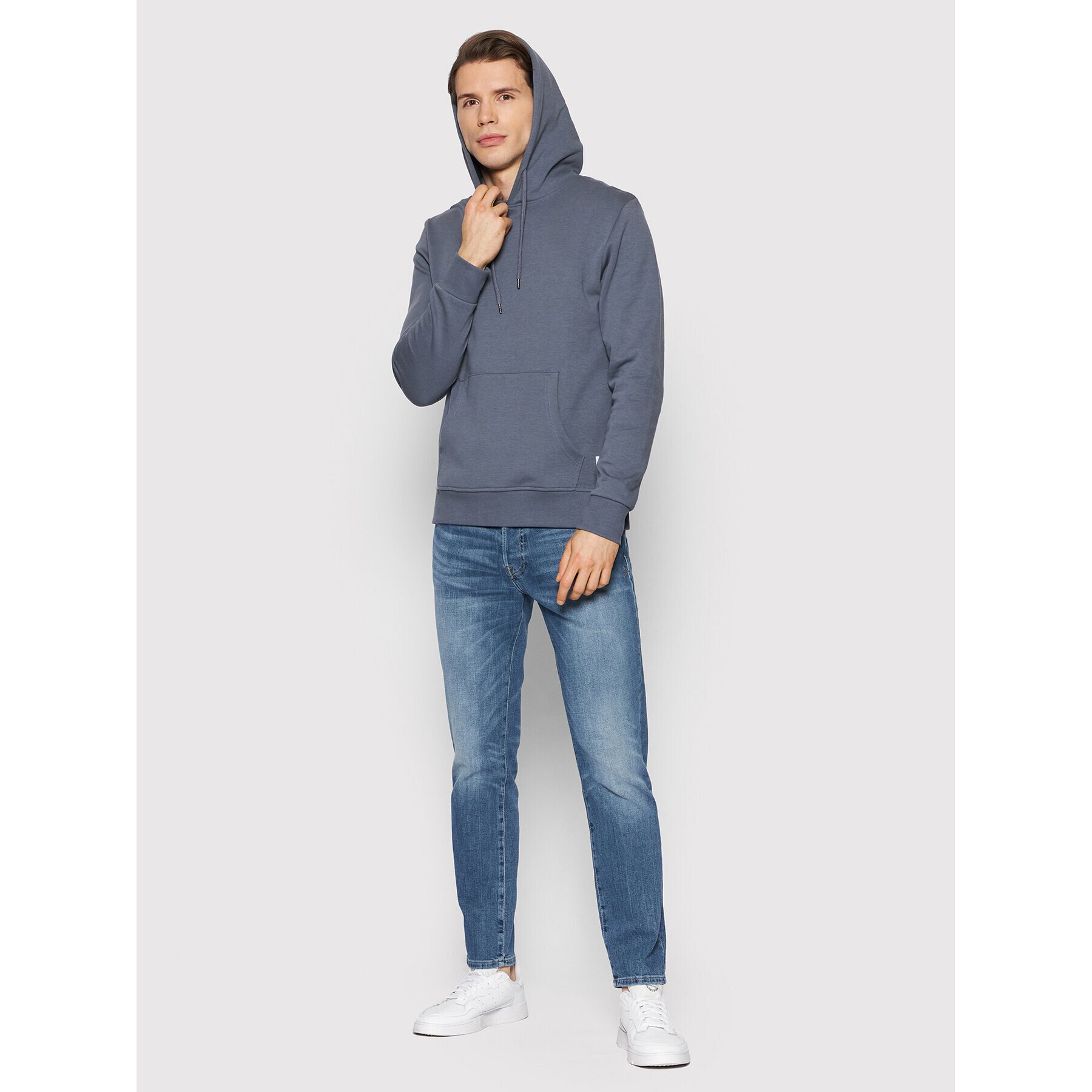 Jack&Jones Bluză Basic 12182537 Gri Regular Fit - Pled.ro