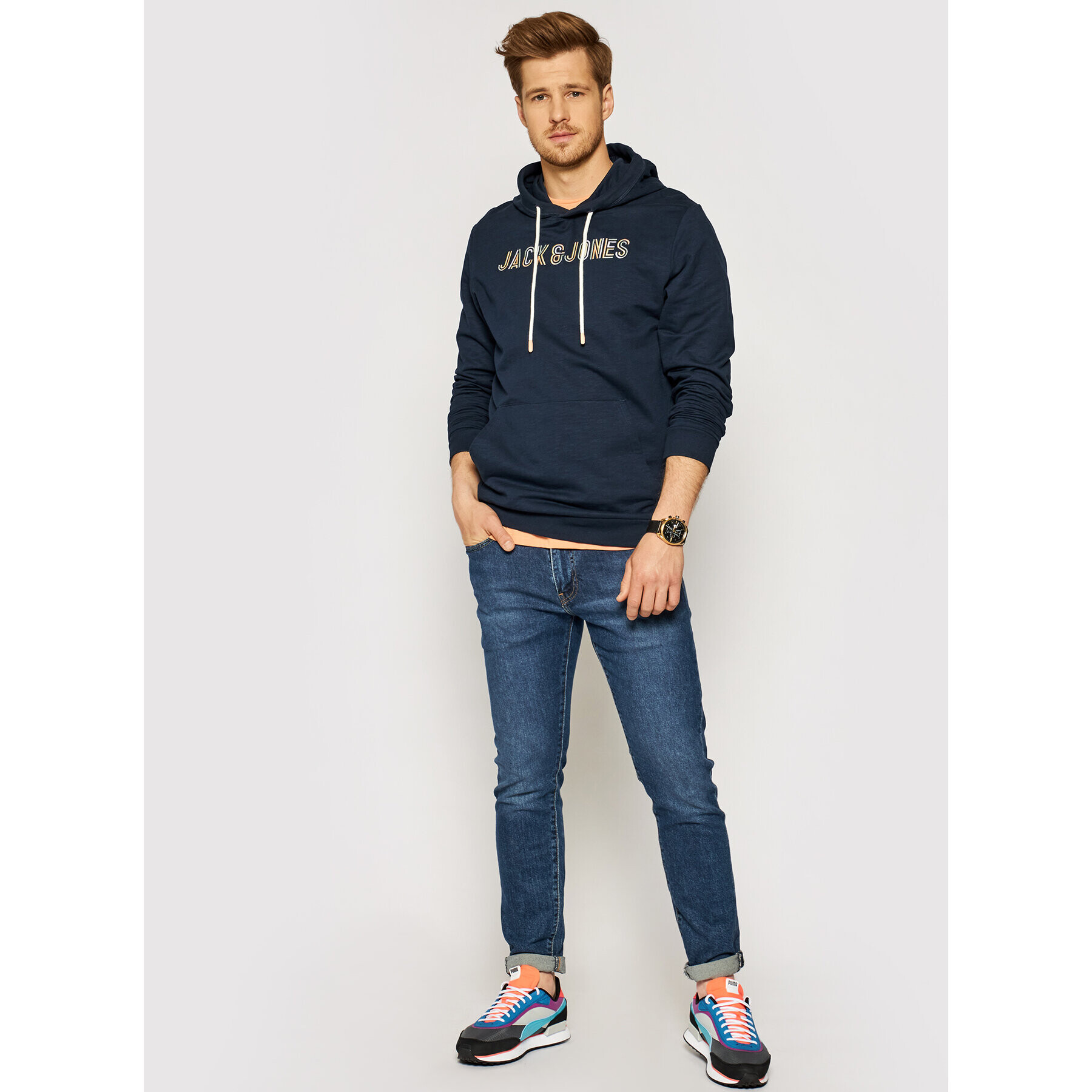 Jack&Jones Bluză Beach 12188248 Bleumarin Regular Fit - Pled.ro