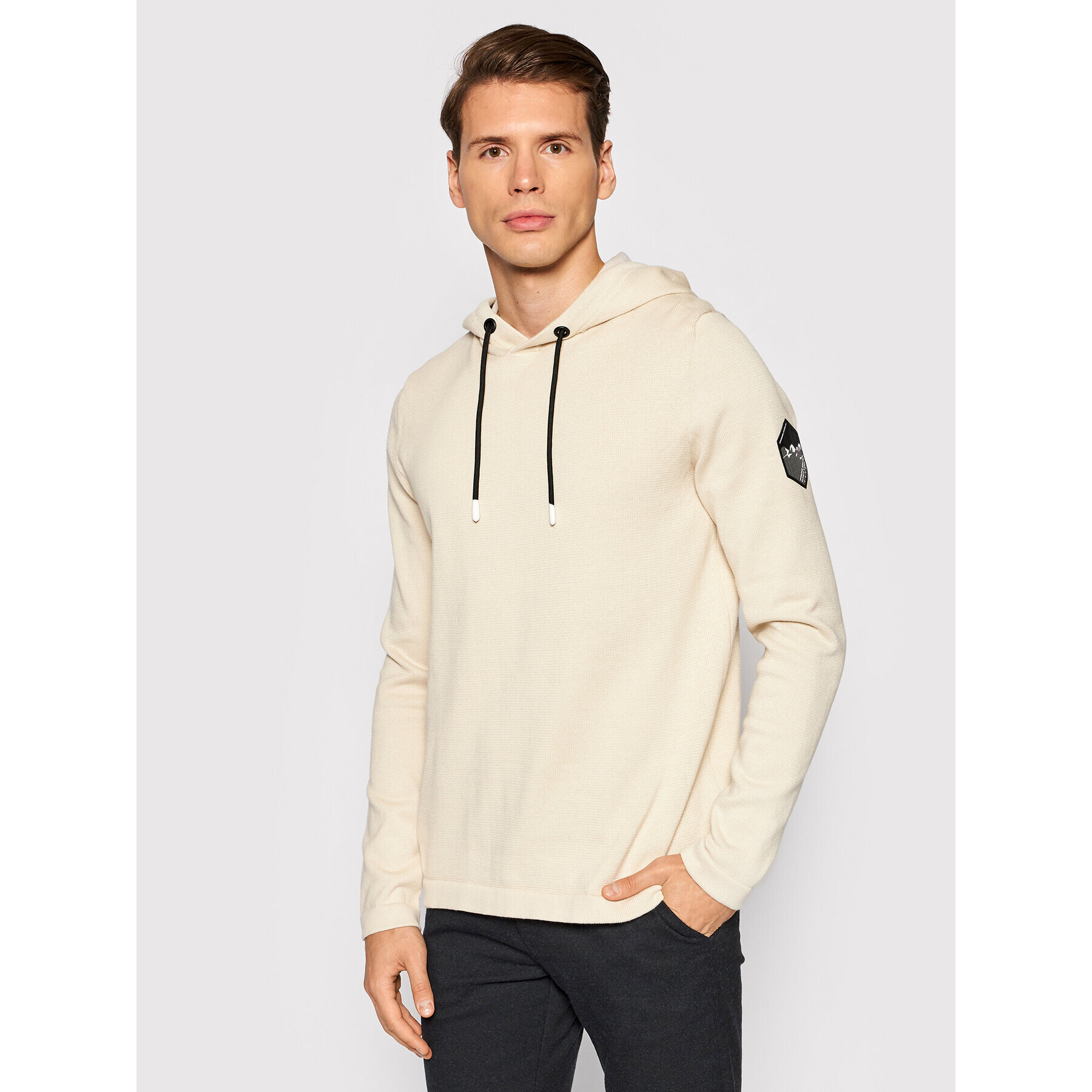 Jack&Jones Bluză Bilo 12192808 Bej Regular Fit - Pled.ro