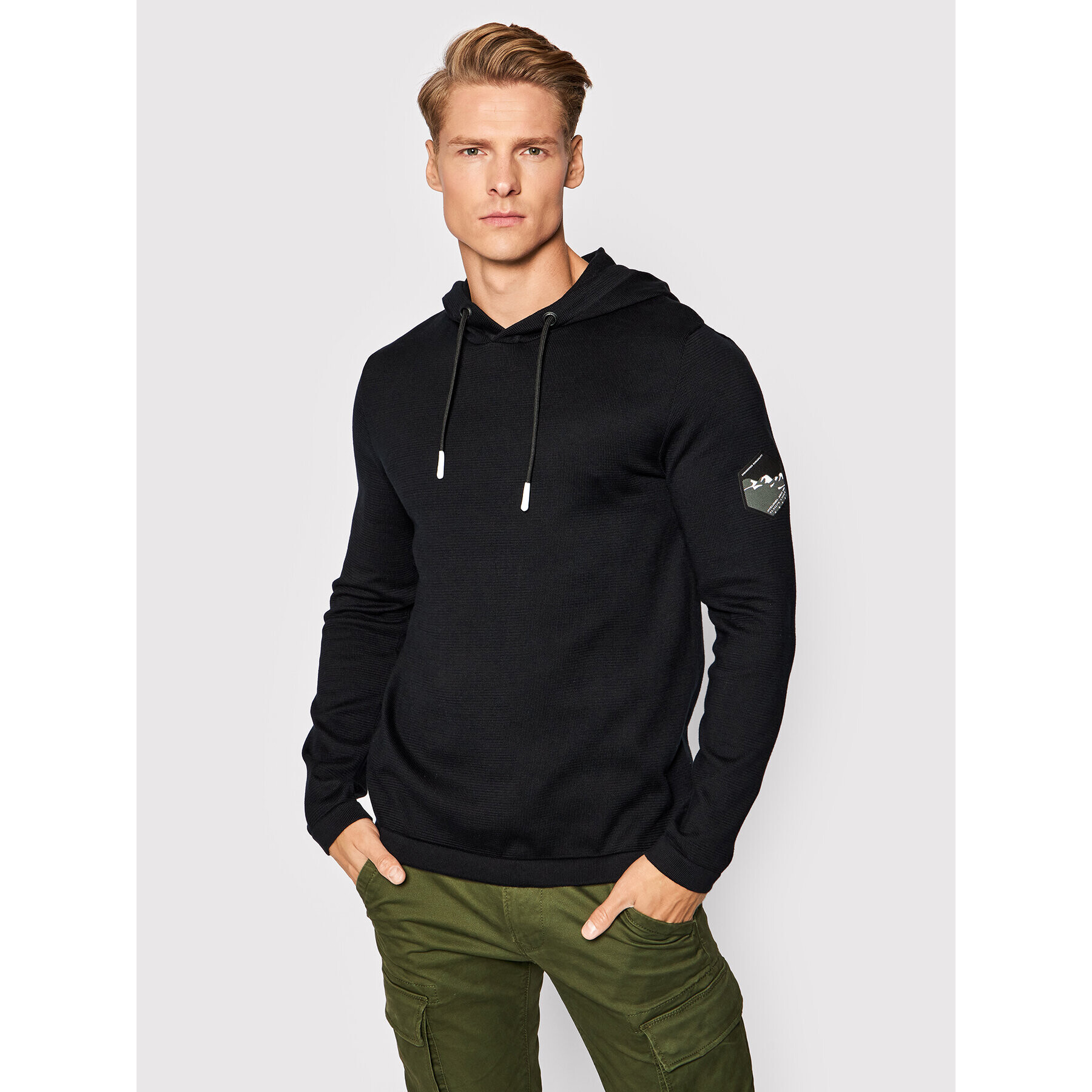 Jack&Jones Bluză Bilo 12192808 Negru Regular Fit - Pled.ro