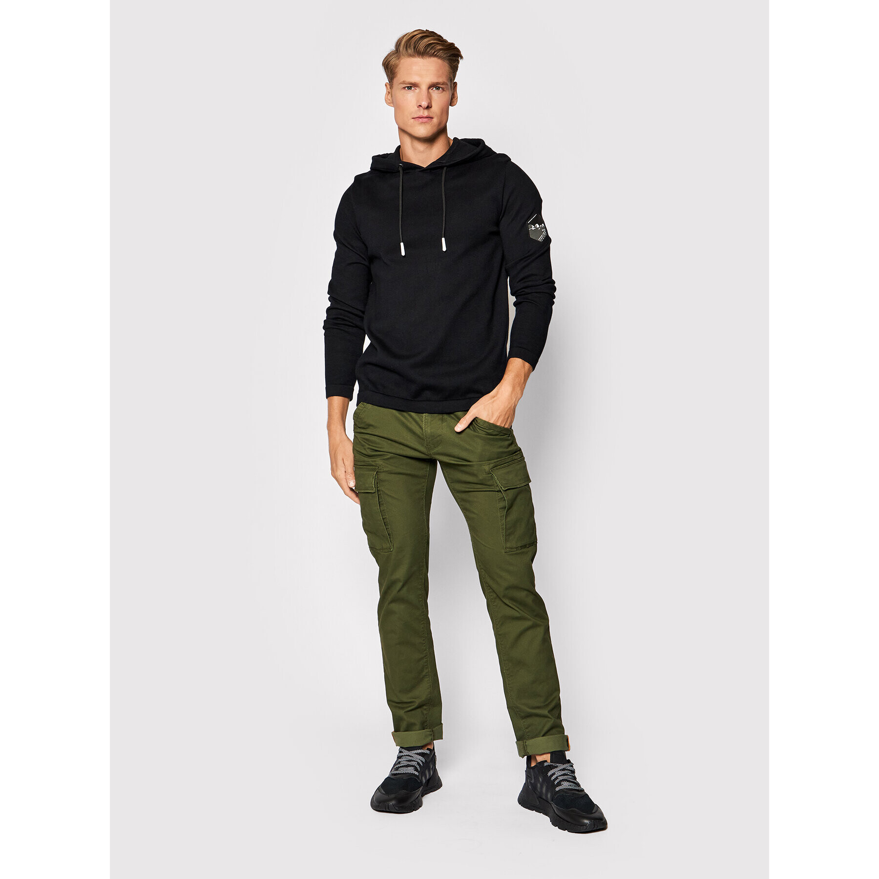 Jack&Jones Bluză Bilo 12192808 Negru Regular Fit - Pled.ro