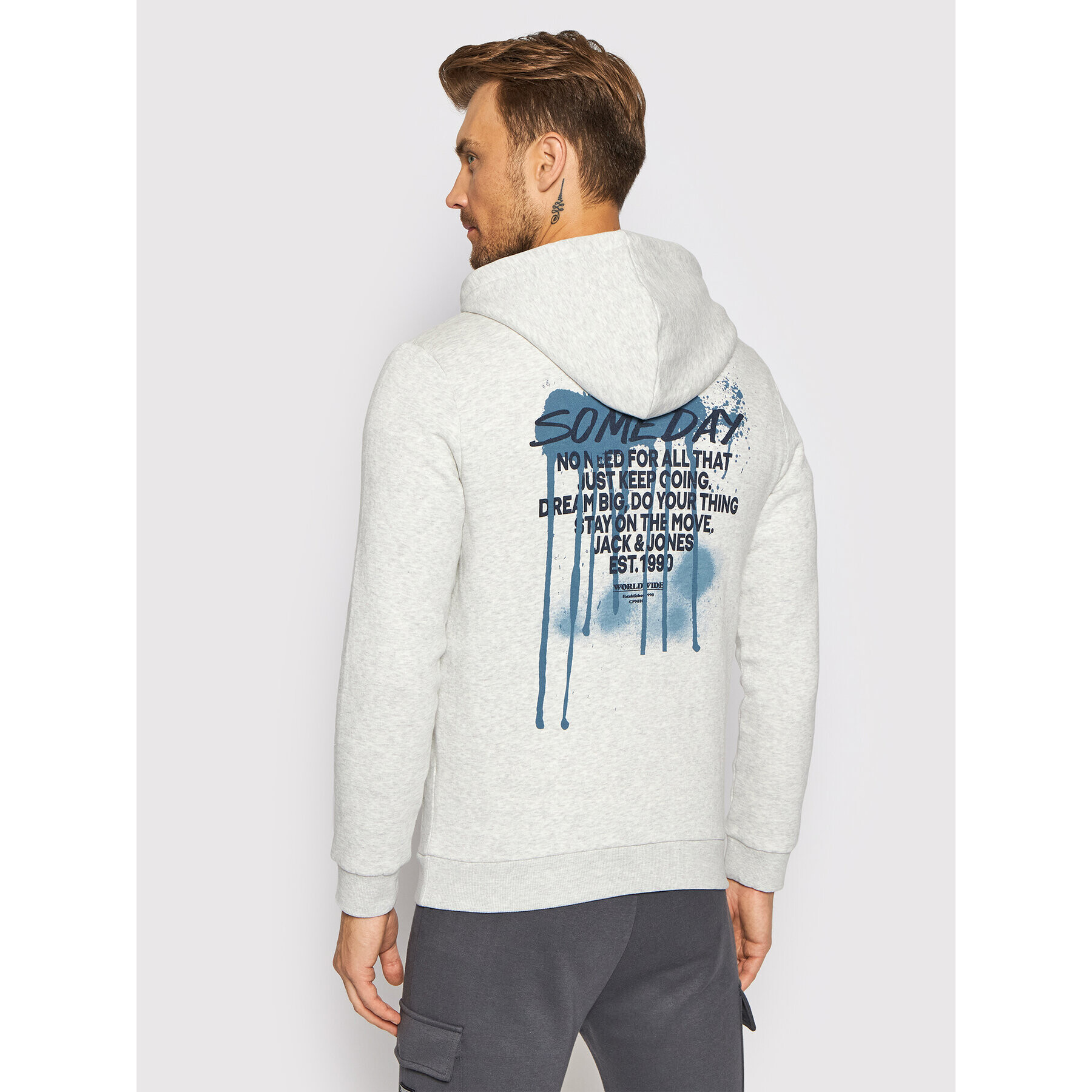 Jack&Jones Bluză Blurry 12193639 Gri Standard Fit - Pled.ro