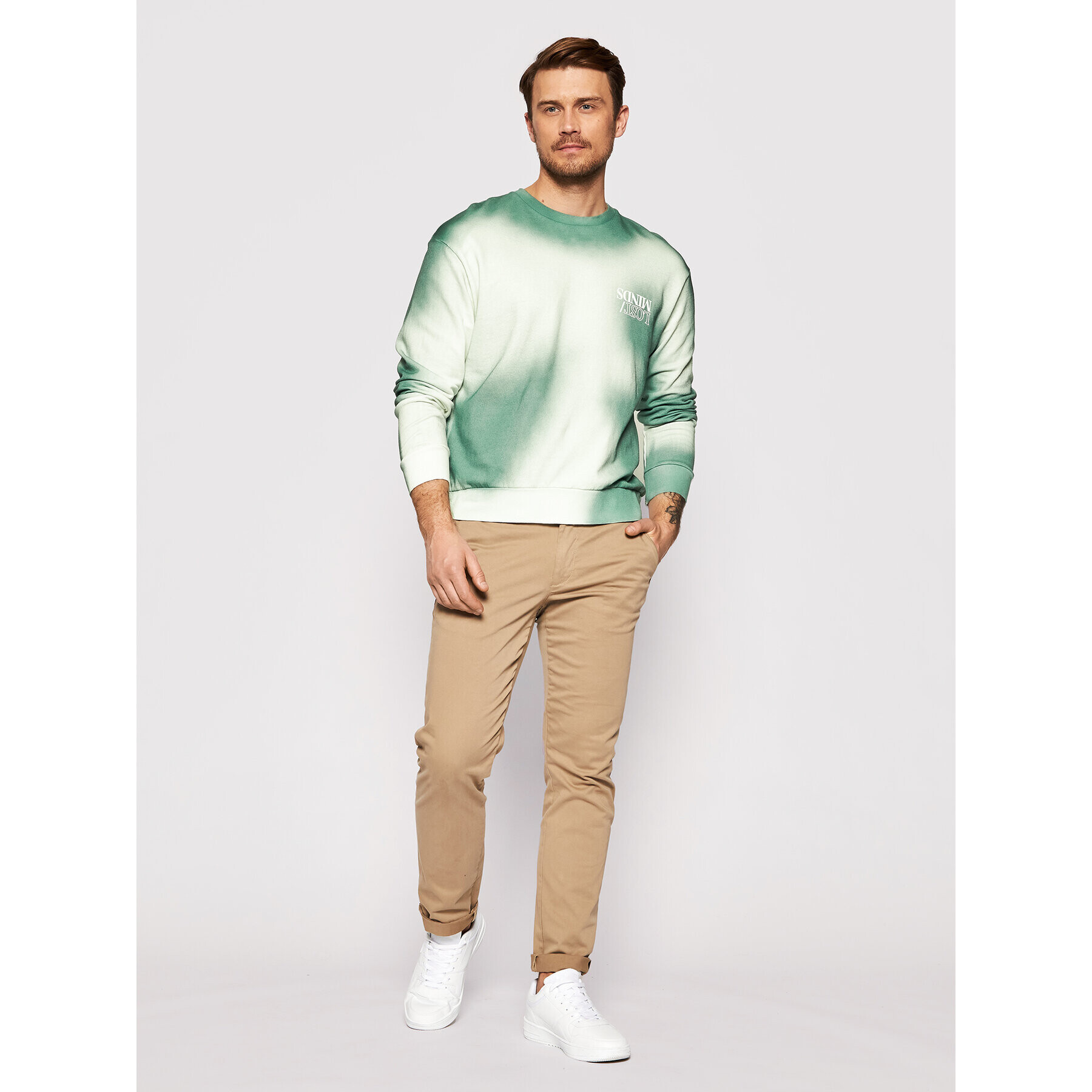 Jack&Jones Bluză Chulu 12195330 Verde Oversize - Pled.ro