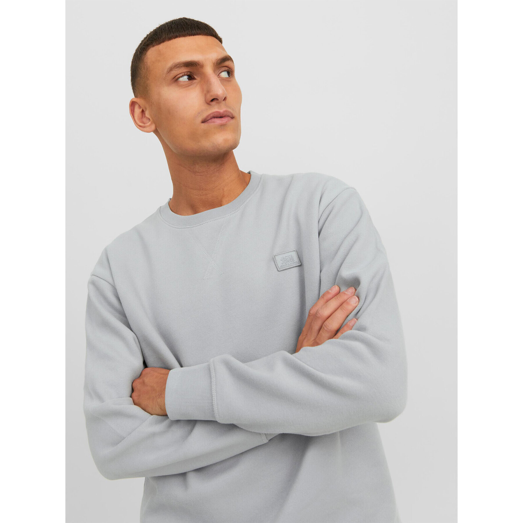 Jack&Jones Bluză Classic 12240188 Gri Relaxed Fit - Pled.ro