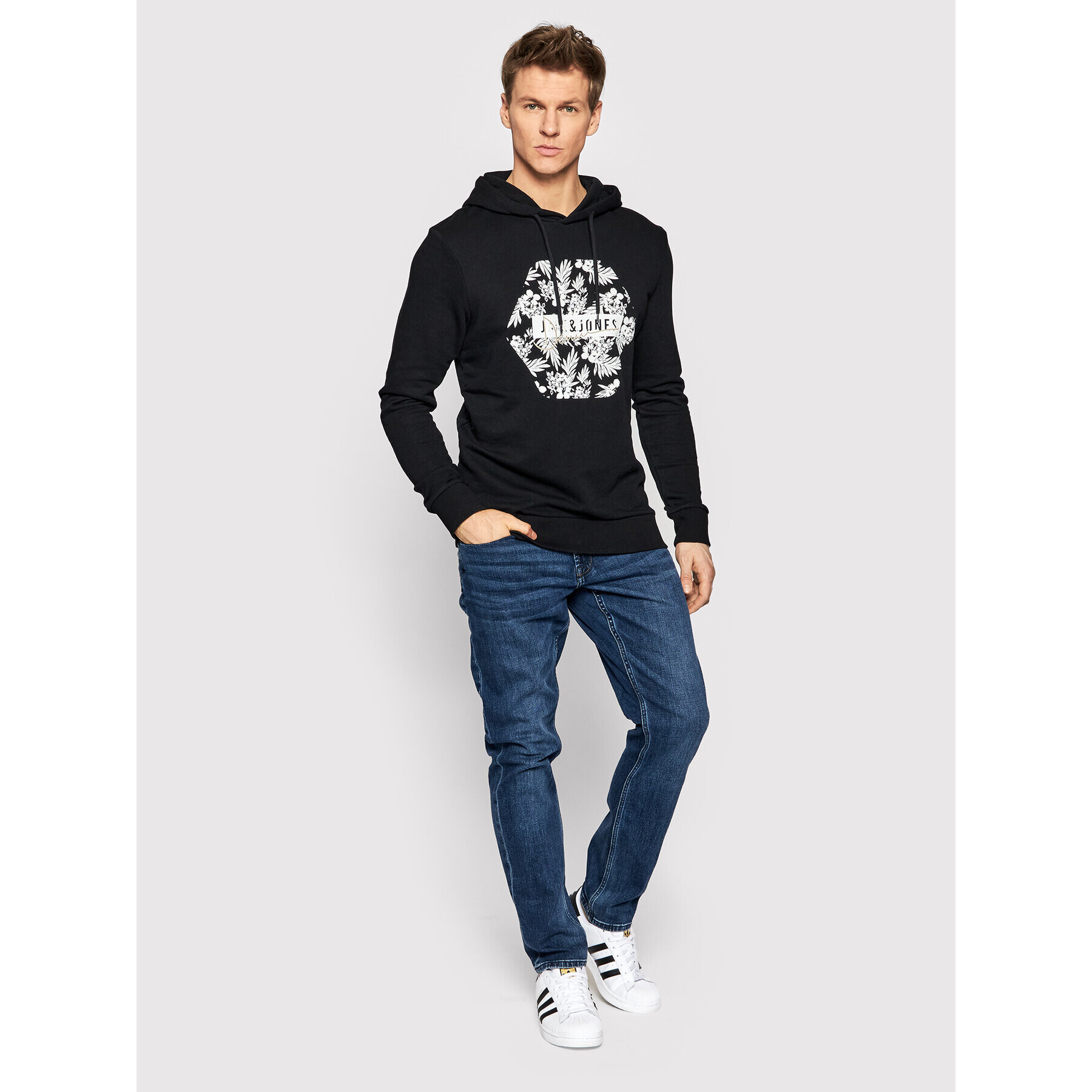 Jack&Jones Bluză Coastal 12200655 Negru Regular Fit - Pled.ro