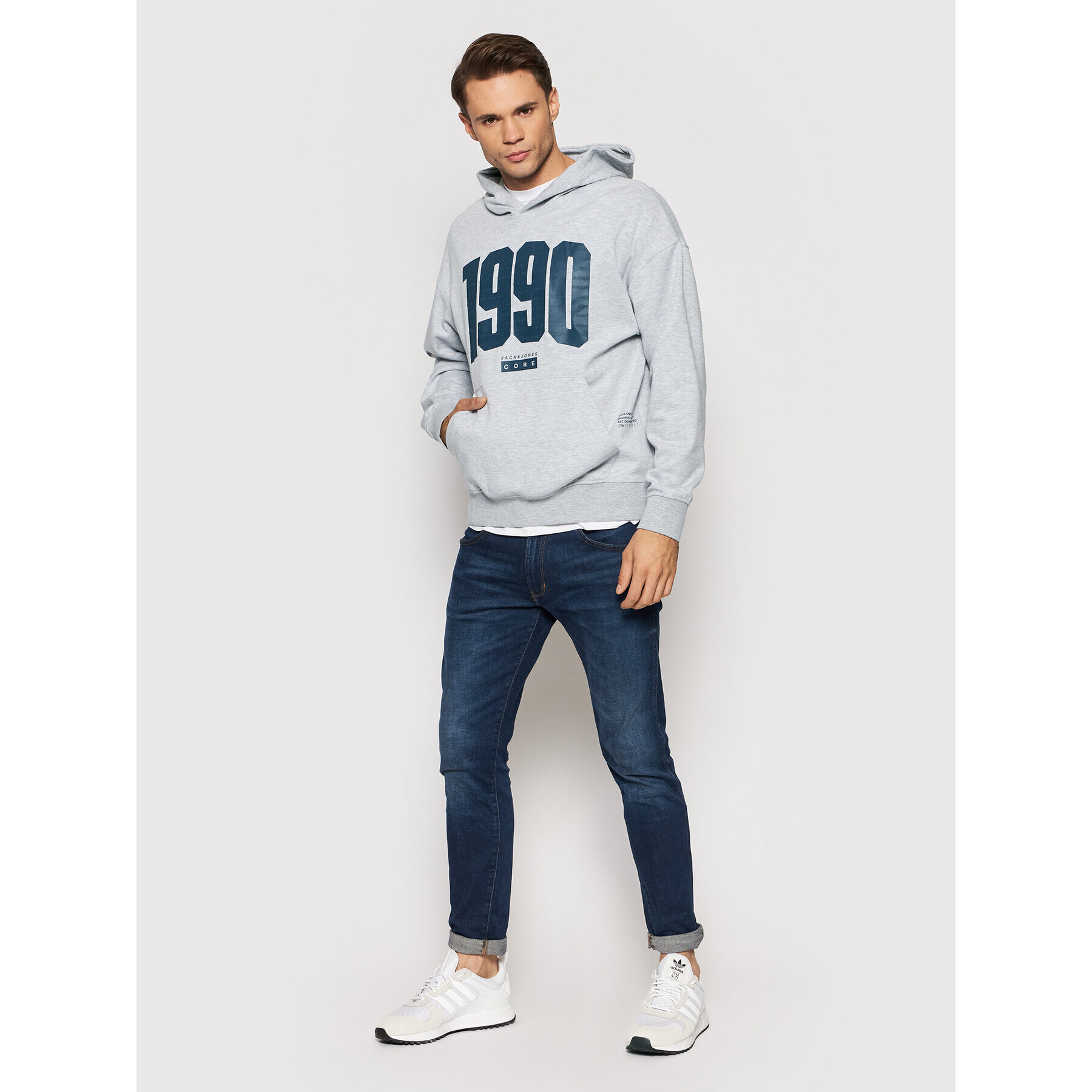 Jack&Jones Bluză Colett 12197965 Gri Relaxed Fit - Pled.ro