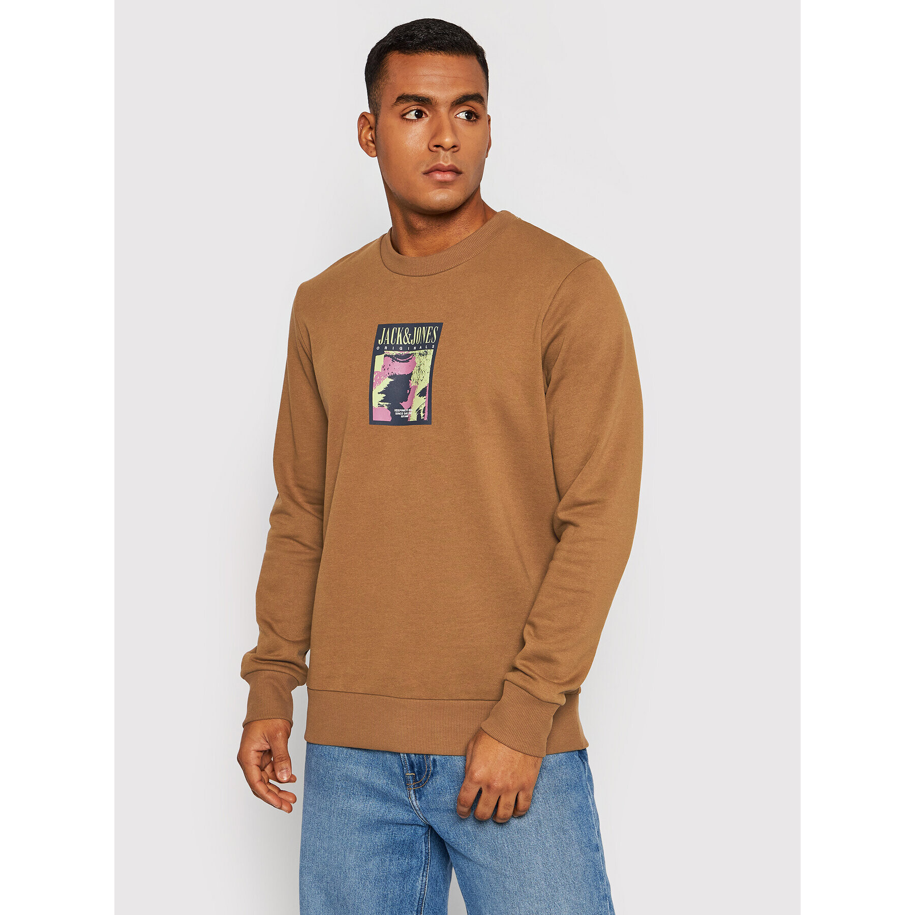 Jack&Jones Bluză Collage 12198146 Maro Regular Fit - Pled.ro