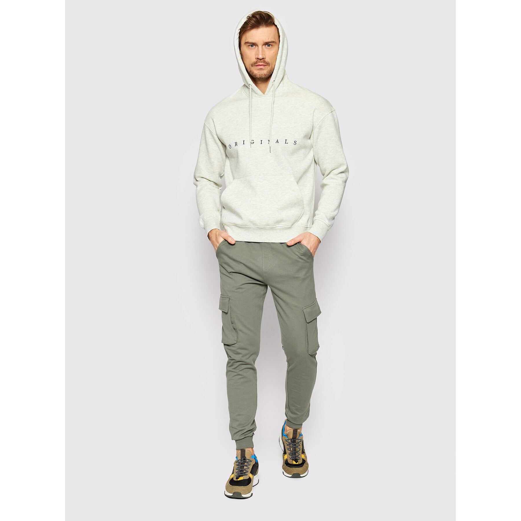 Jack&Jones Bluză Copenhagen 12176864 Gri Relaxed Fit - Pled.ro