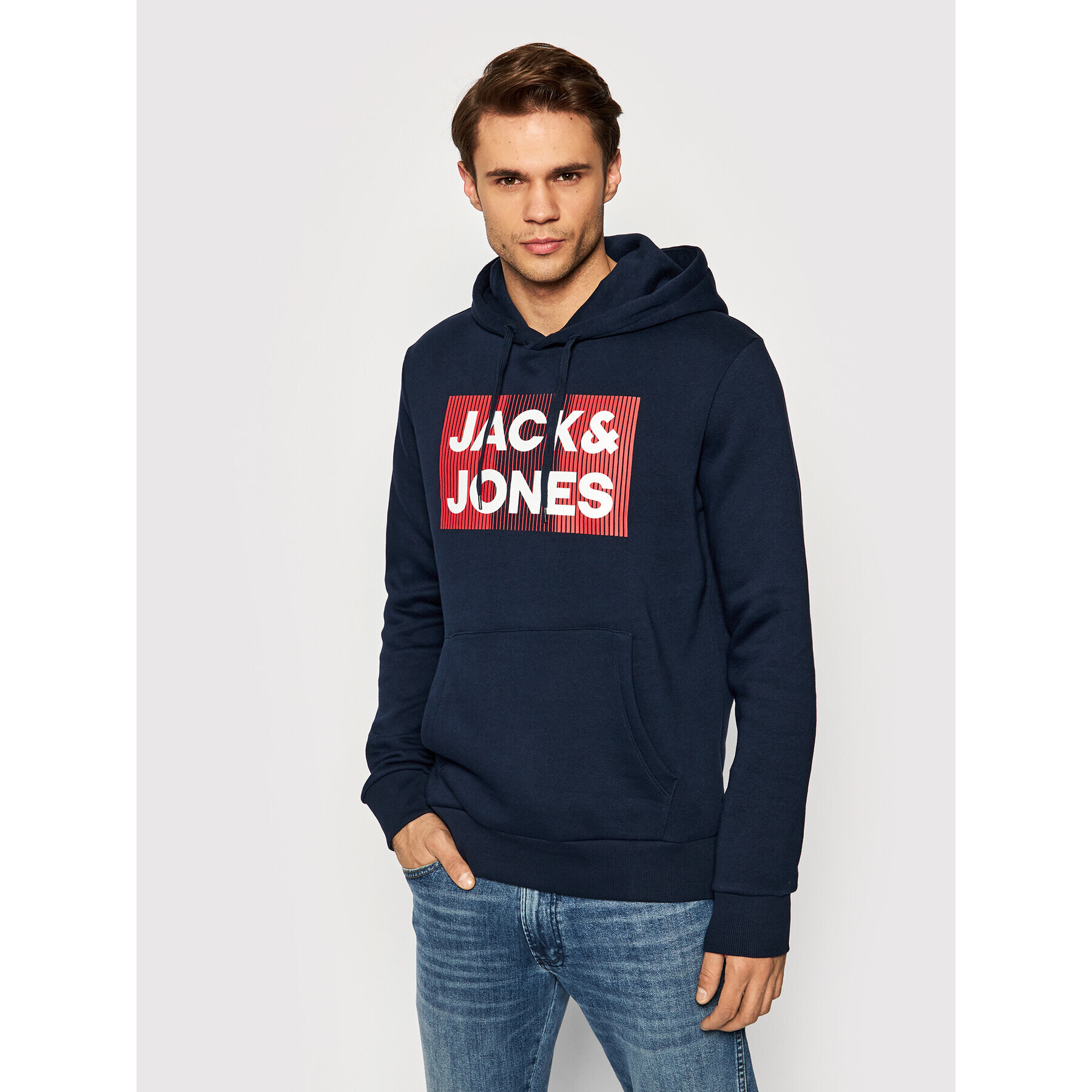 Jack&Jones Bluză Corp Logo 12152840 Bleumarin Regular Fit - Pled.ro