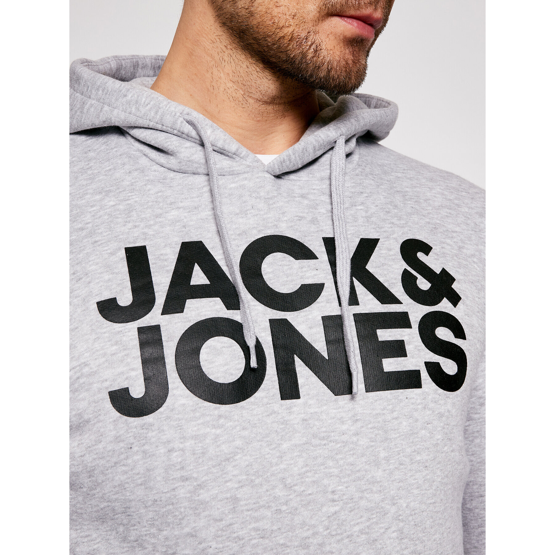 Jack&Jones Bluză Corp Logo 12152840 Gri Regular Fit - Pled.ro