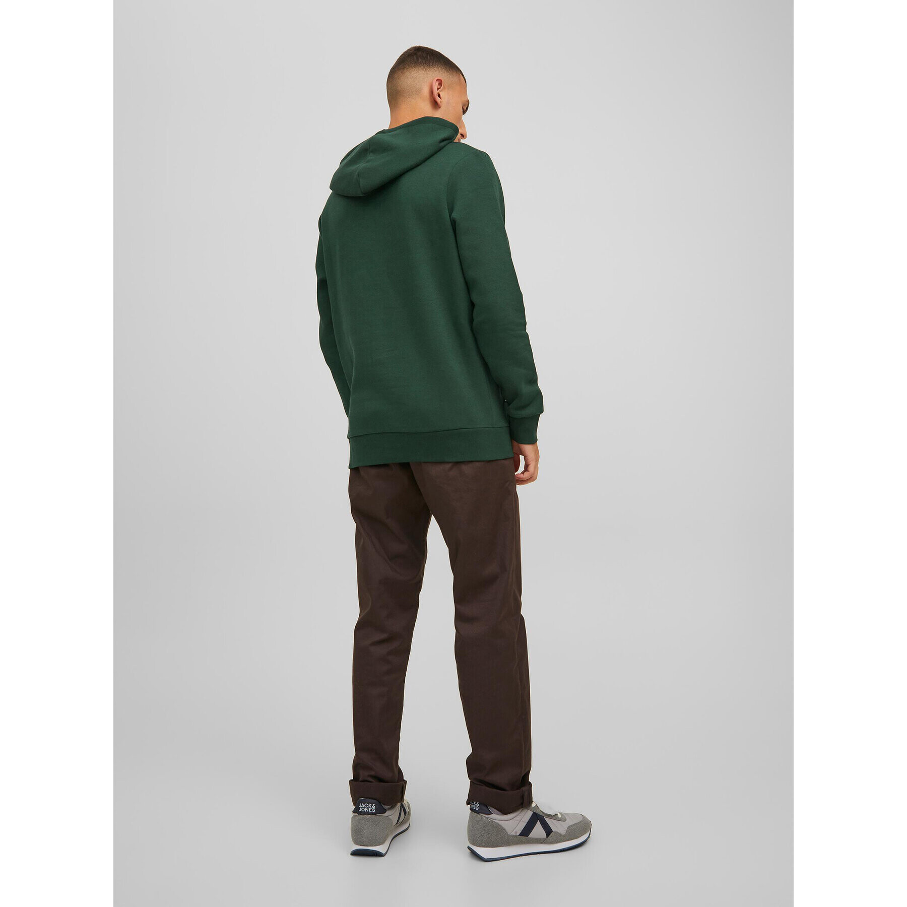 Jack&Jones Bluză Corp Logo 12152840 Verde Regular Fit - Pled.ro