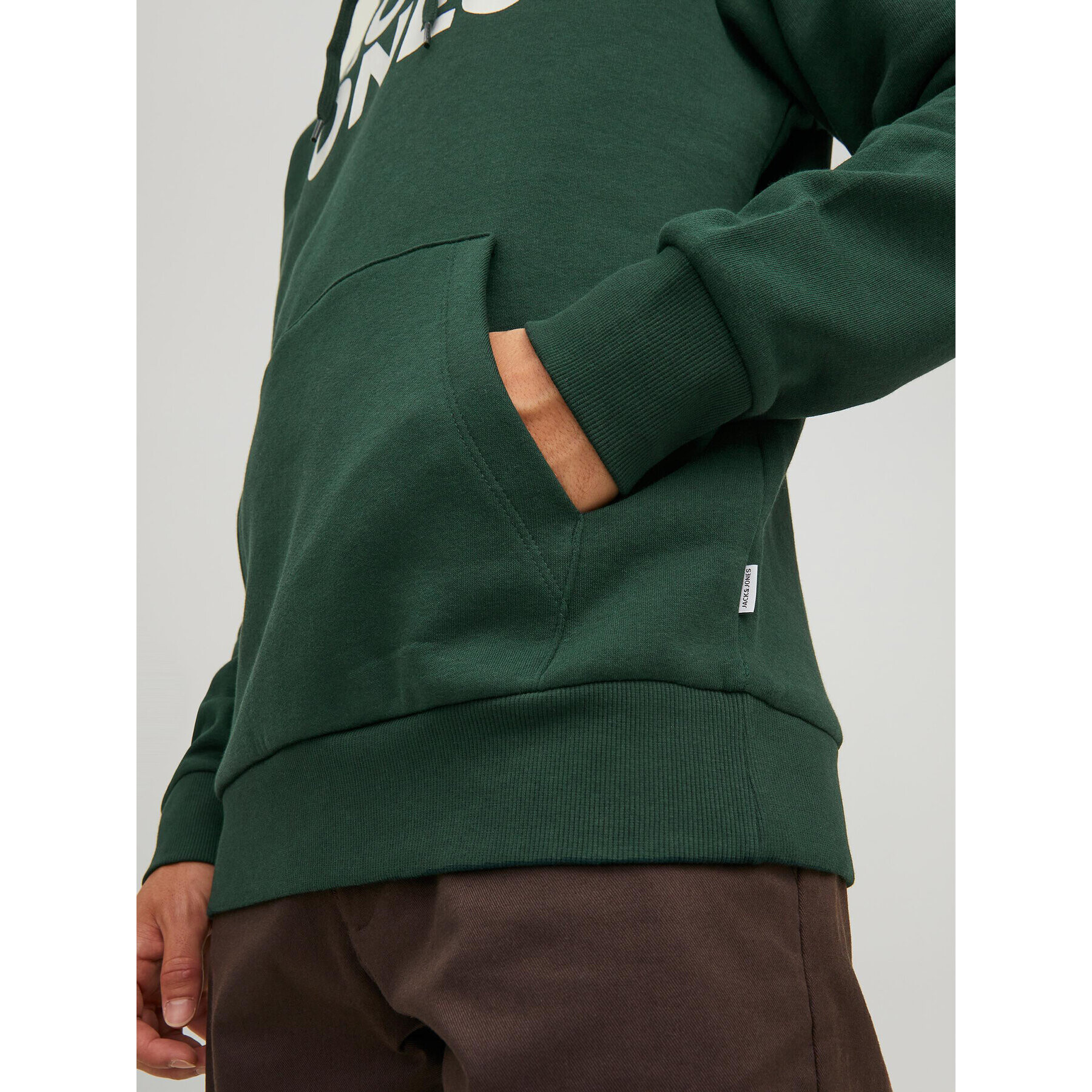 Jack&Jones Bluză Corp Logo 12152840 Verde Regular Fit - Pled.ro