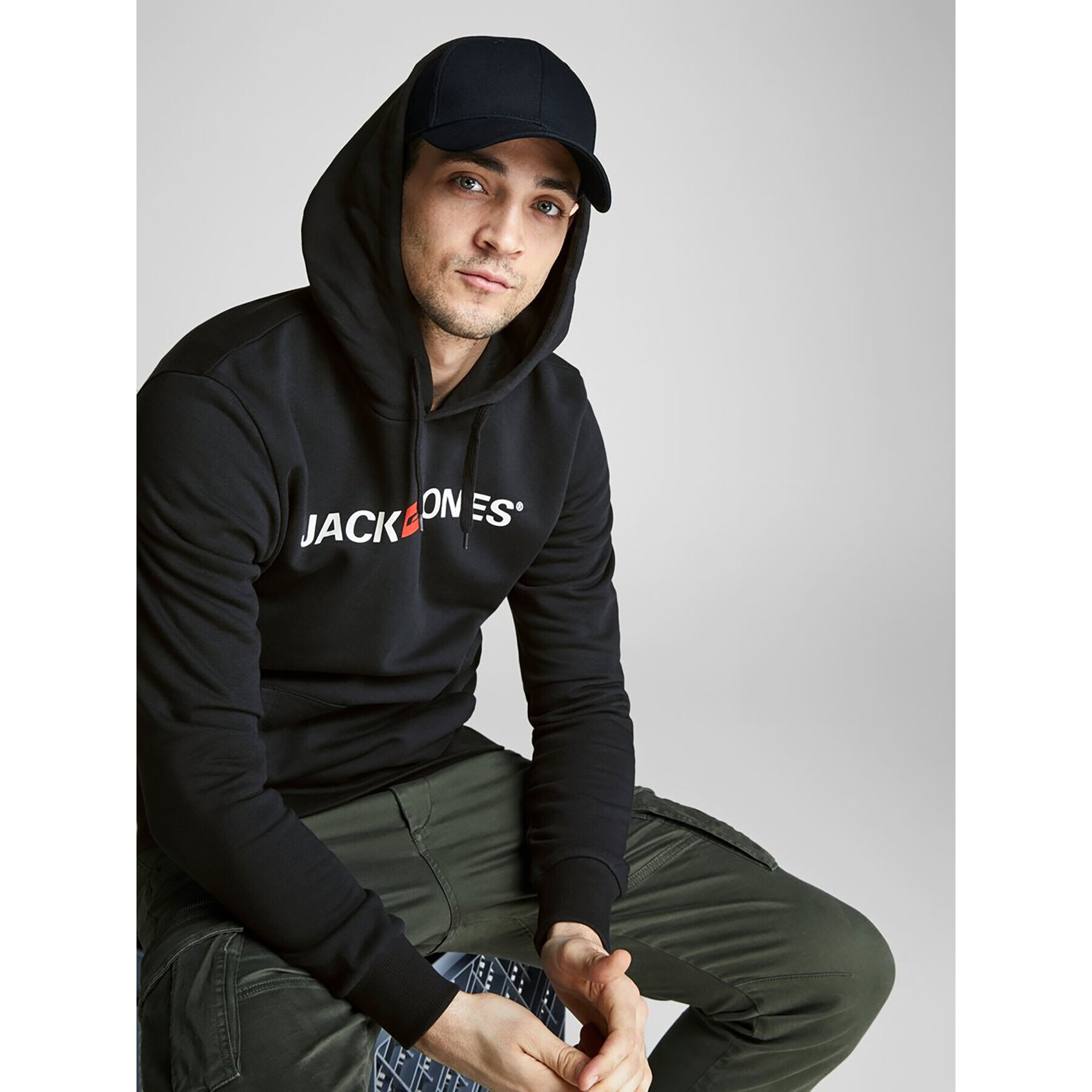 Jack&Jones Bluză Corp Old Logo 12137054 Negru Regular Fit - Pled.ro